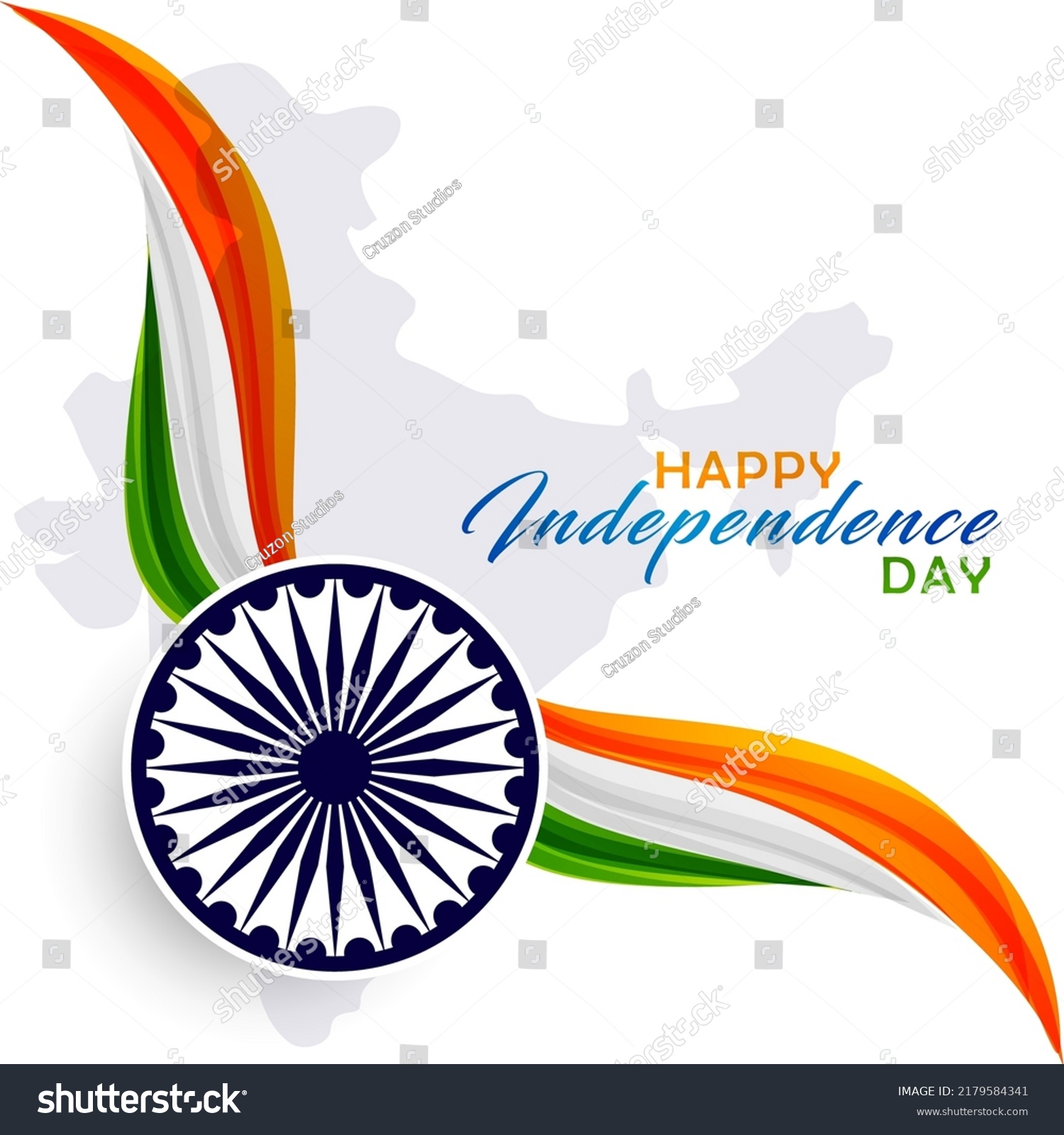 Happy Independence Day India Vector Illustration Stock Vector (Royalty ...