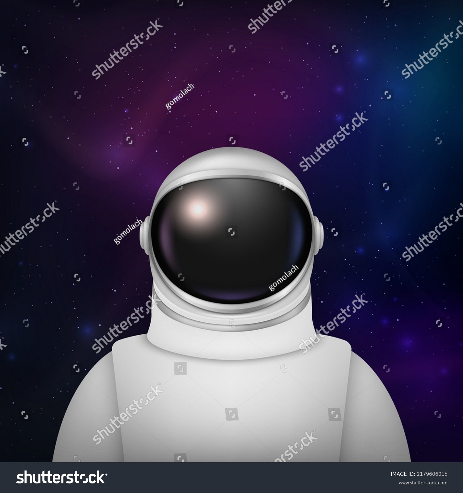 Vector 3d Realistic Spaceman Astronaut Spacesuit Stock Vector (Royalty ...