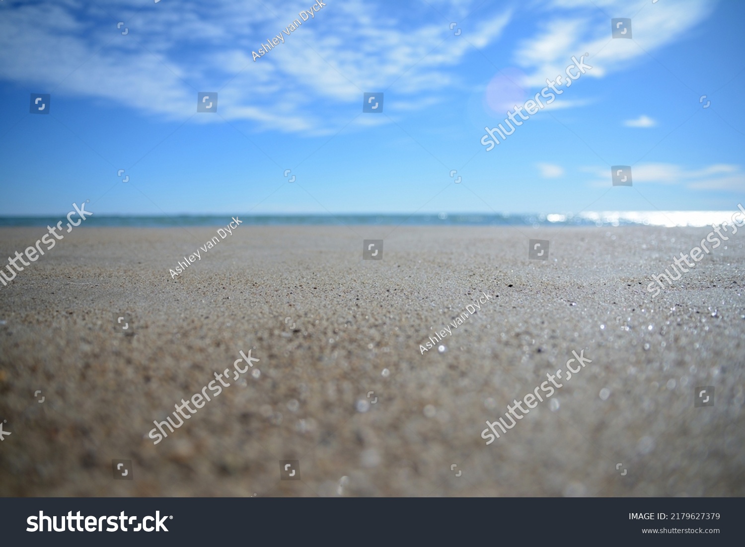 View Horizon Beach Ground Level Stock Photo 2179627379 | Shutterstock