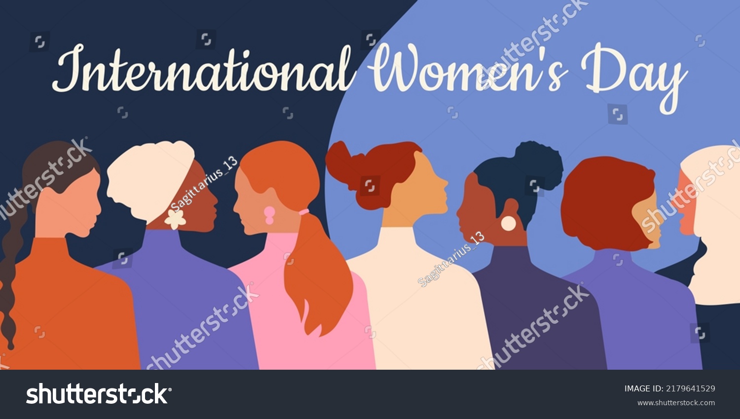 International Womens Day Women Different Ages Stock Illustration ...