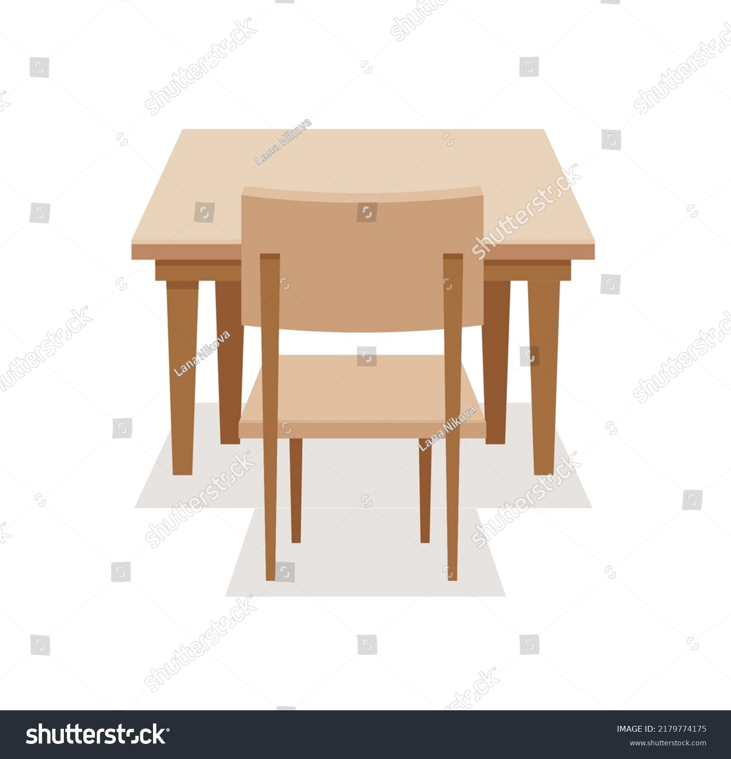 Primary School Pupils Sit Desk Elementary Stock Vector (Royalty Free ...