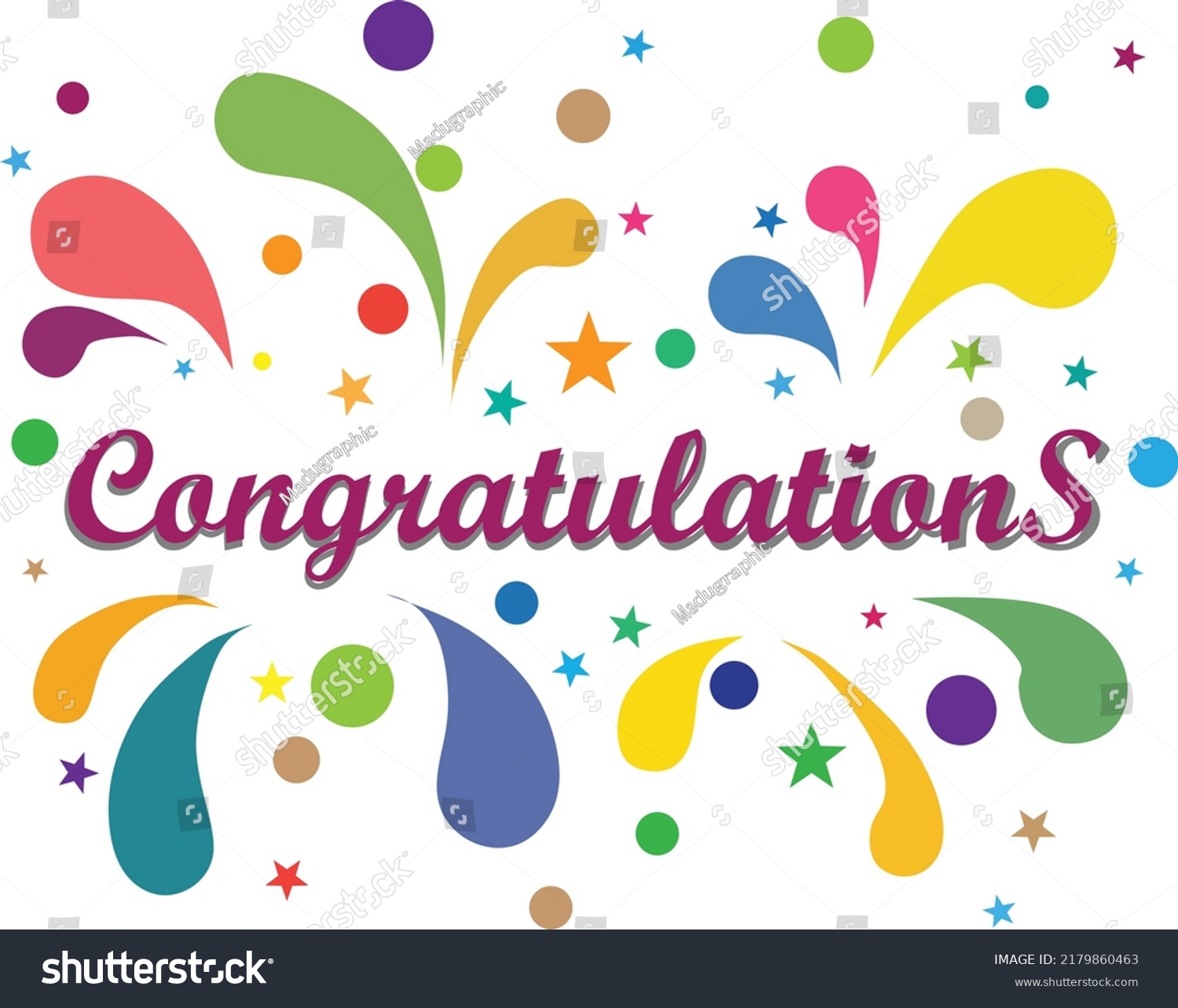 Congratulations Vector Text Wishes Vector Design Stock Vector (Royalty ...