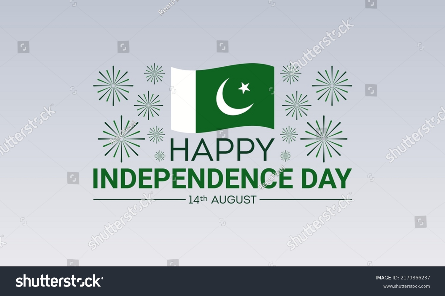 Th August Happy Pakistan Independence Day Stock Vector Royalty Free Shutterstock