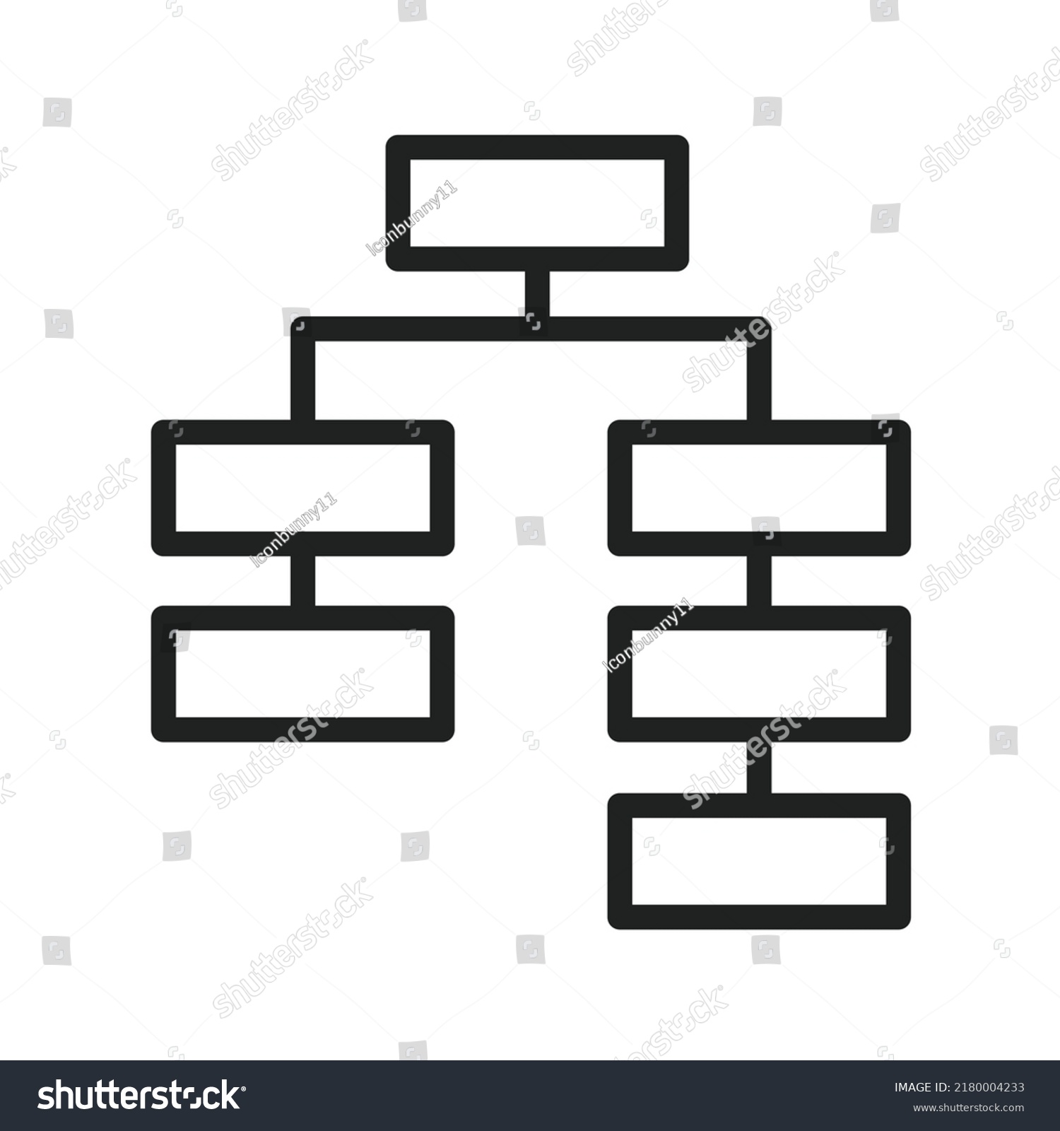 Decision Tree Icon Vector Image Can Stock Vector (royalty Free 