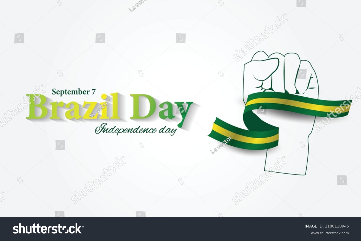 Vector Illustration Brazils Independence Day Celebration Stock Vector ...