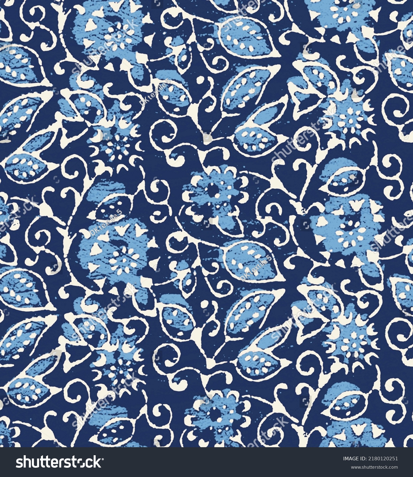 Ajrakh Pattern Block Print Pattern Batik Stock Illustration 2180120251 ...