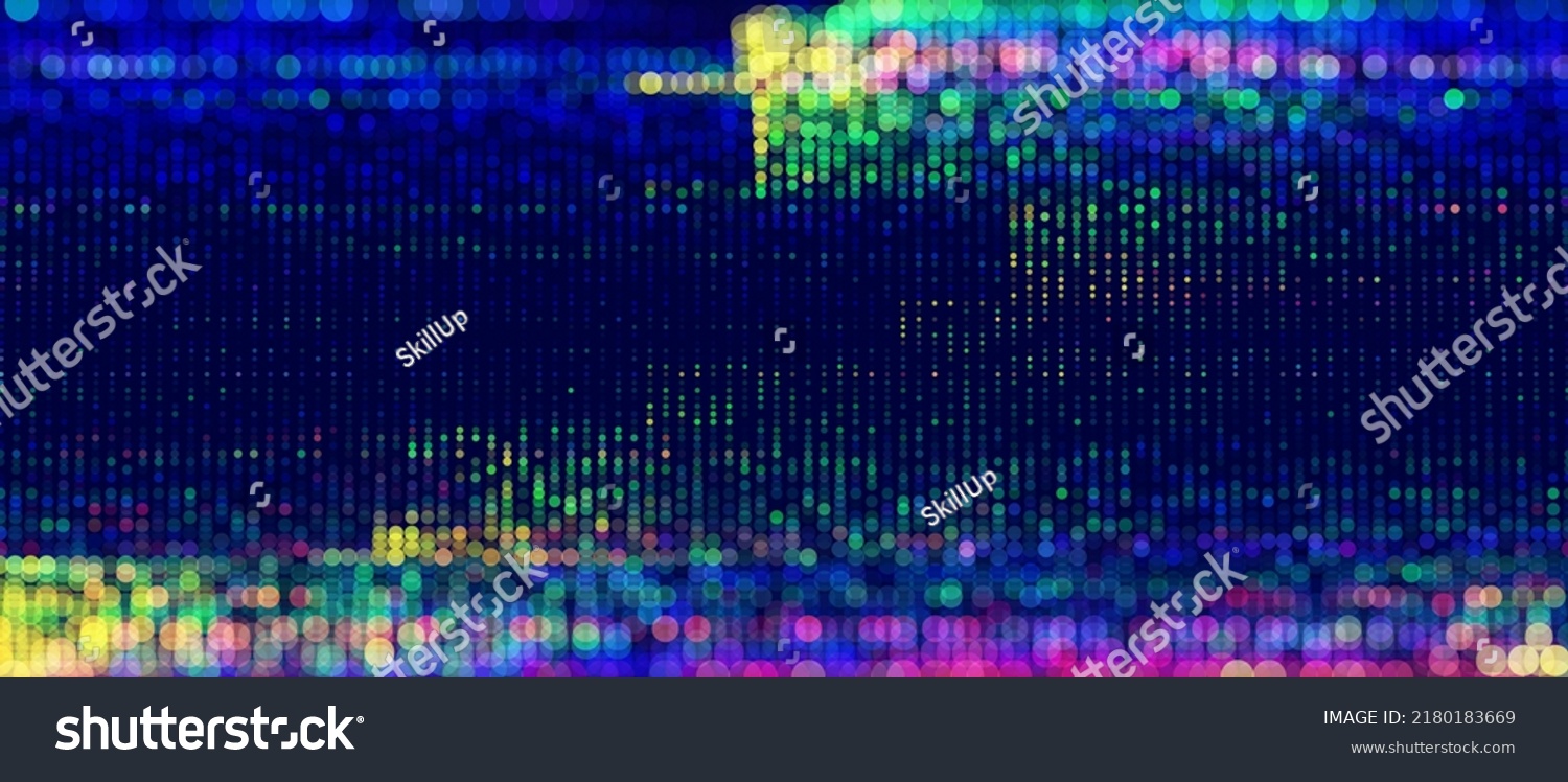 Colorful Rainbow Glitch Broken Led Screen Stock Vector (Royalty Free ...