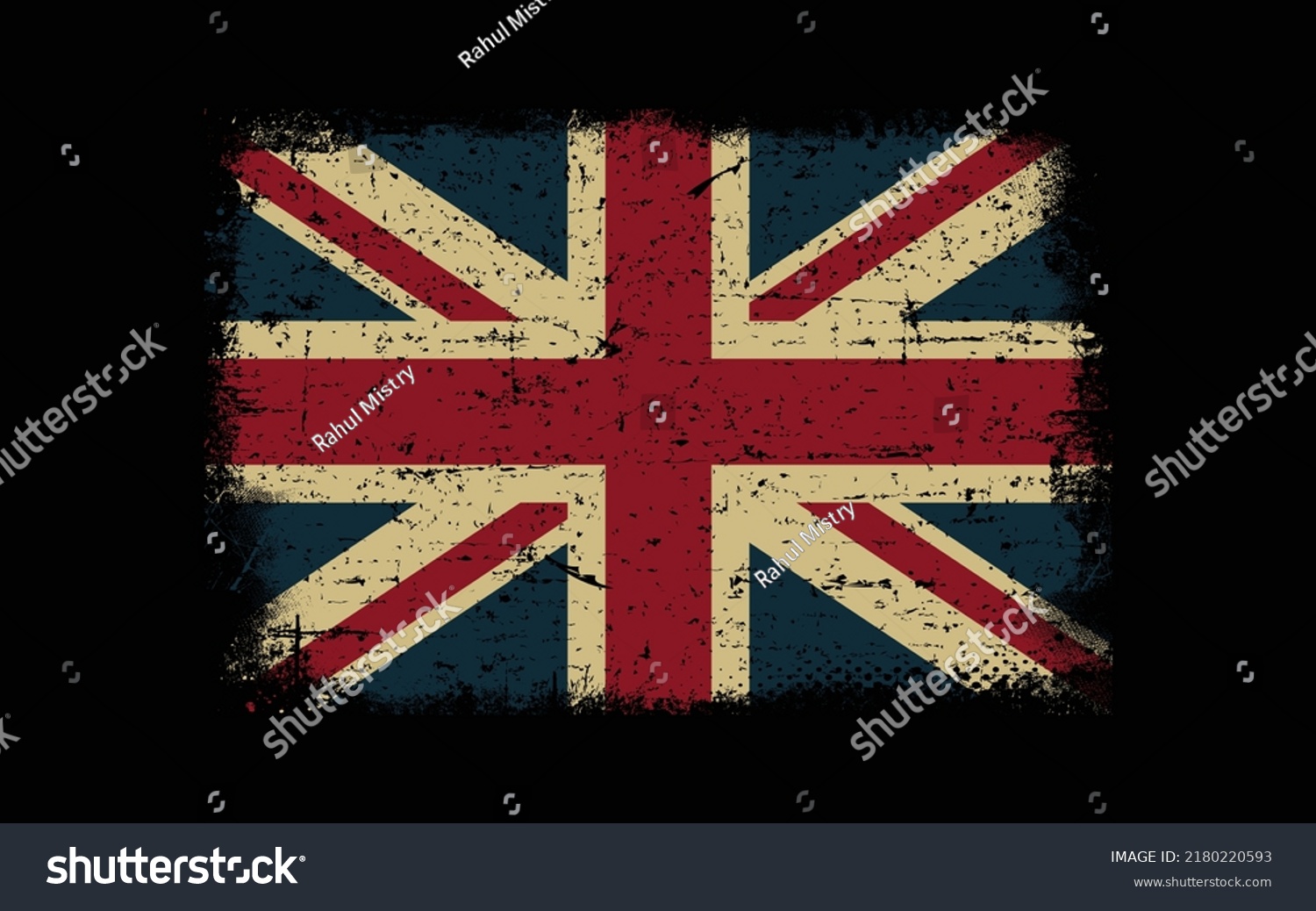 United Kingdom Flag Distress Uk Flag Stock Vector (Royalty Free ...