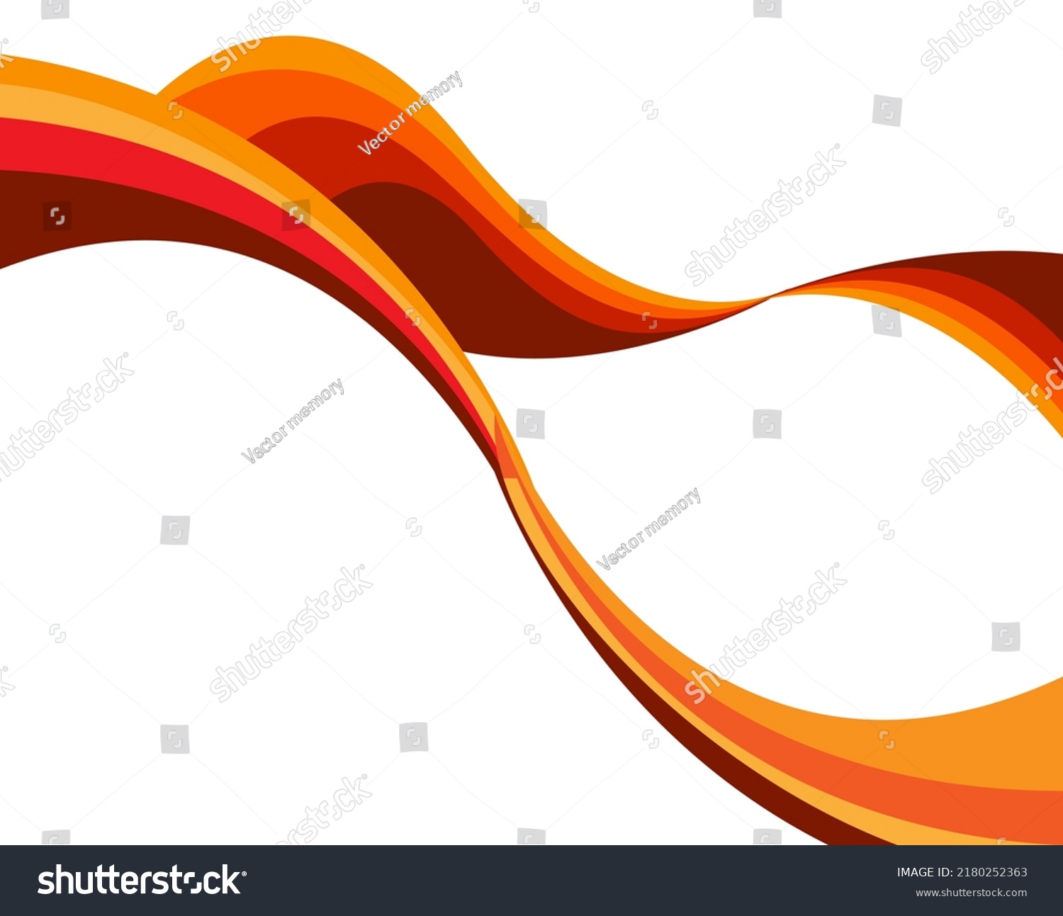 Orange Abstract Wavy Transition Light Dark Stock Vector (Royalty Free ...