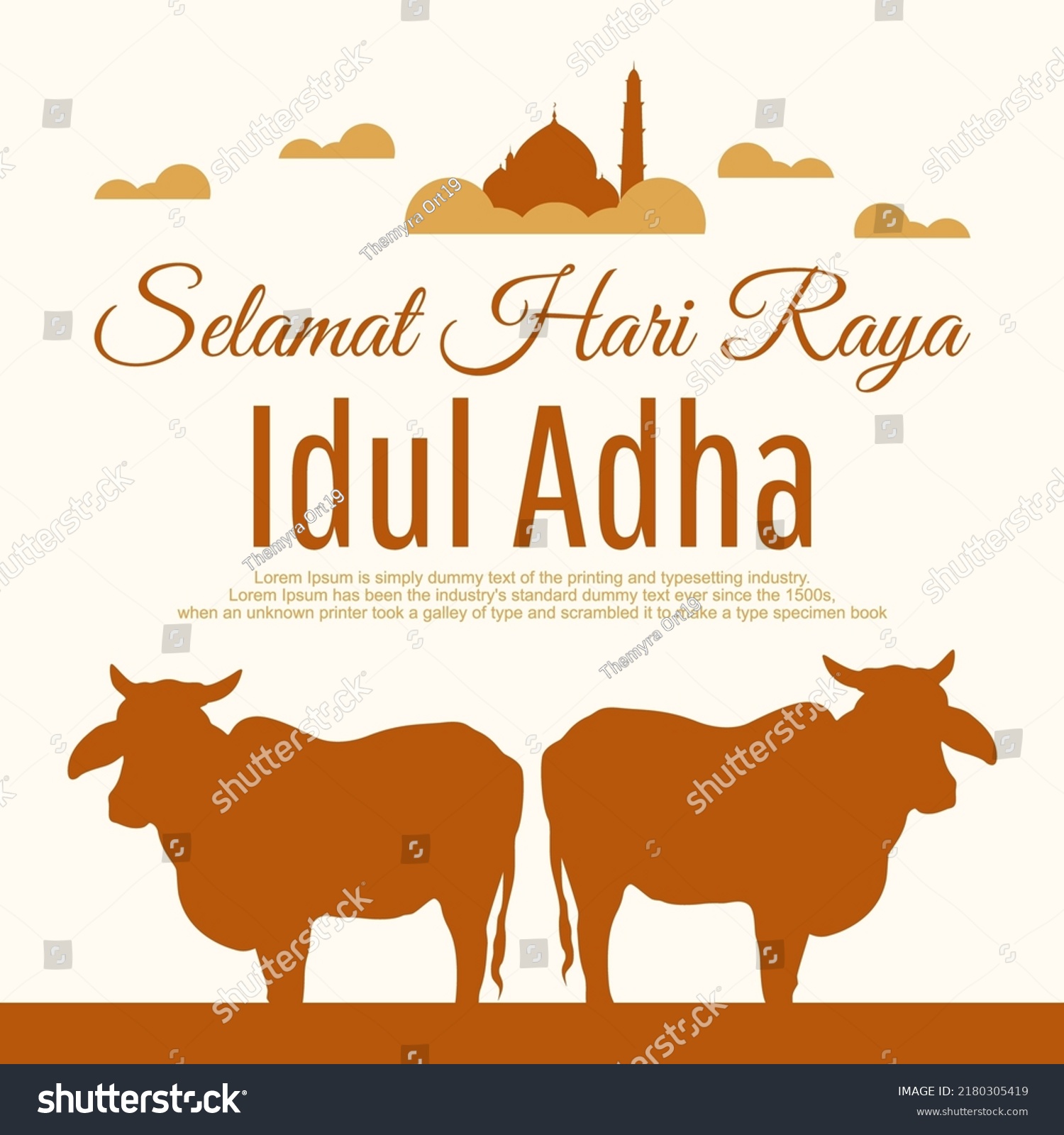 Eid Aladha Flyer Social Media Post Stock Vector (Royalty Free ...