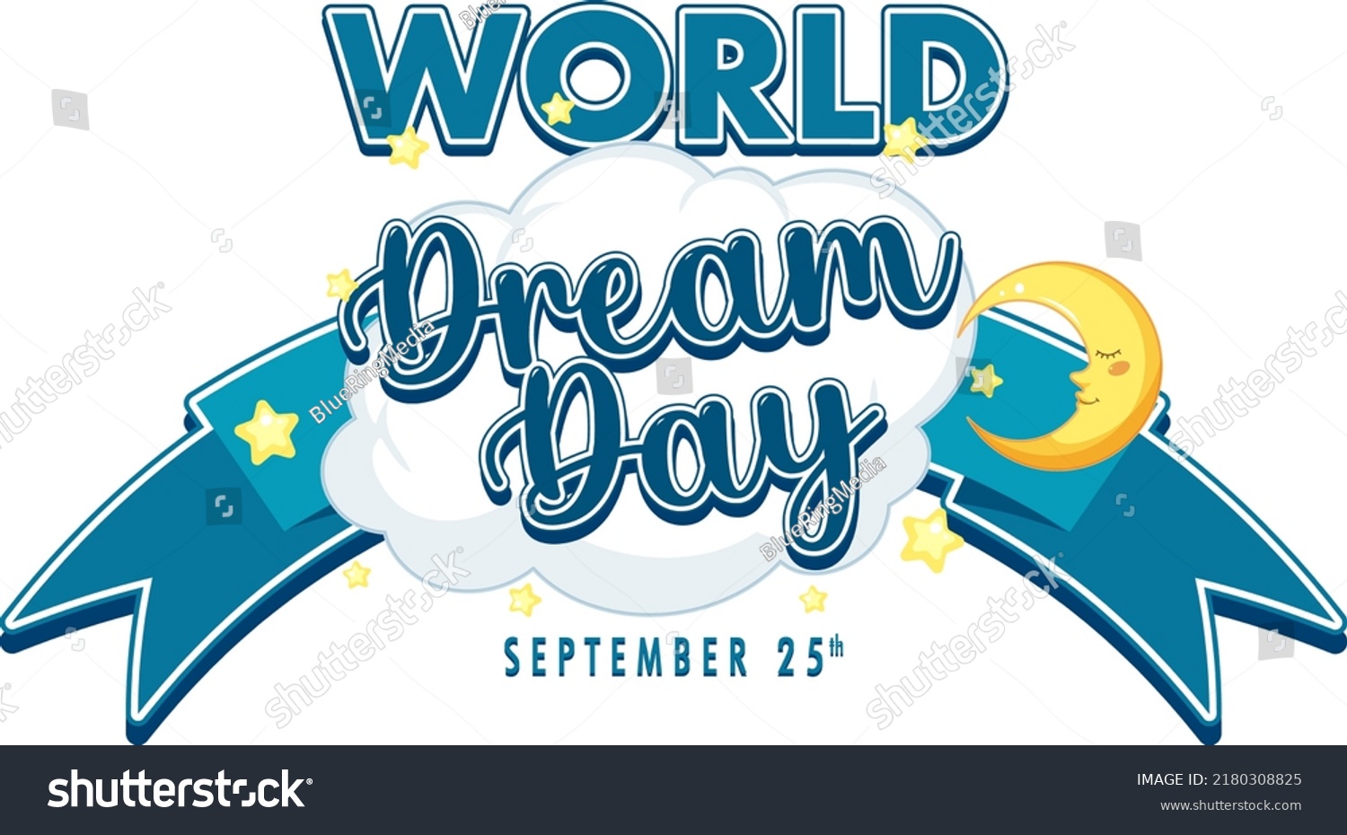 World Dream Day Banner Design Illustration Stock Vector (Royalty Free