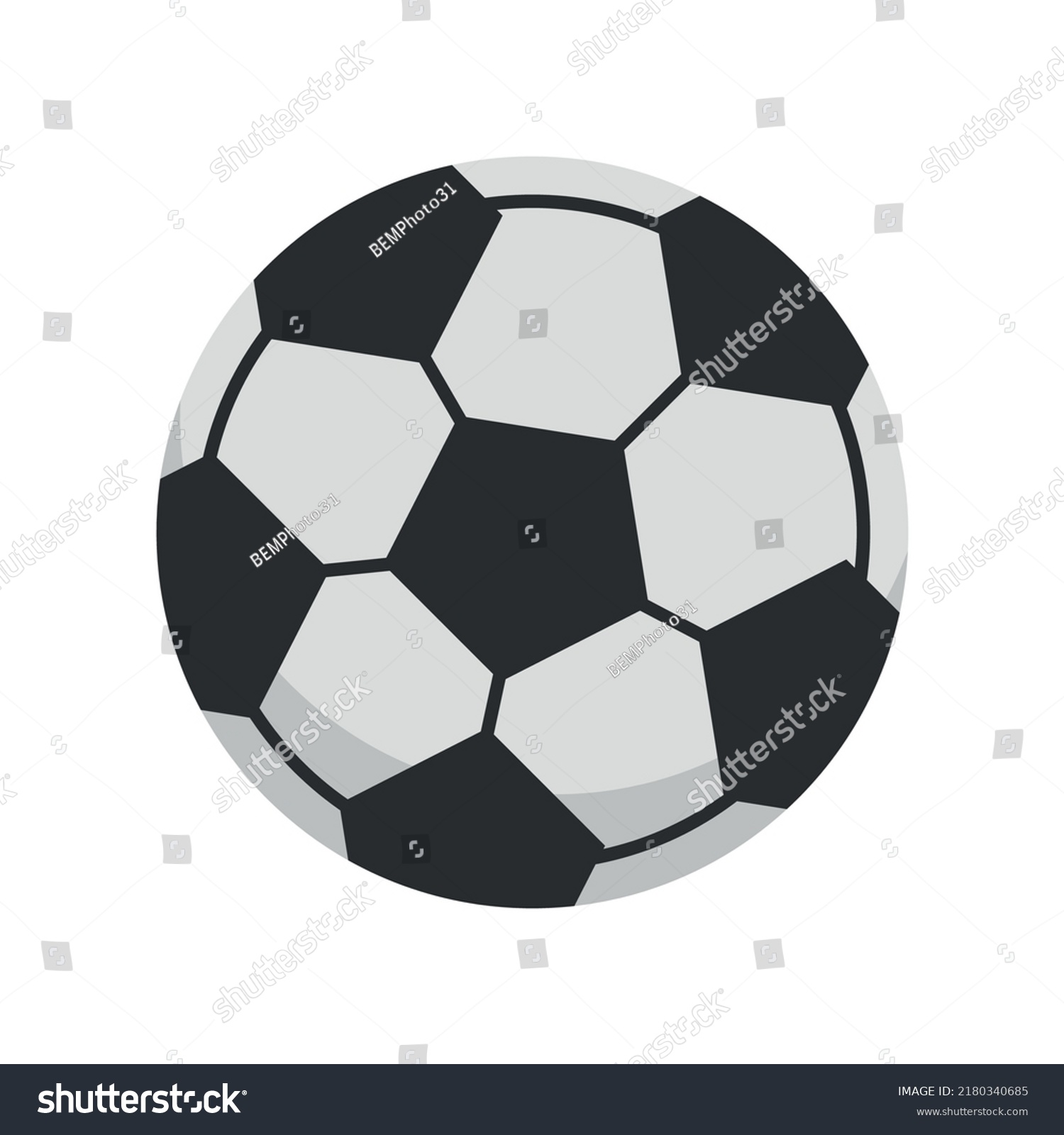 Soccer Ball Isolated On White Background Stock Vector (Royalty Free ...