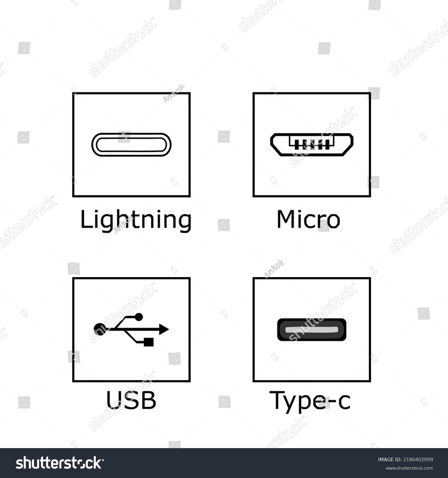 Black White Symbol Standard Smartphone Data Stock Vector (Royalty Free ...