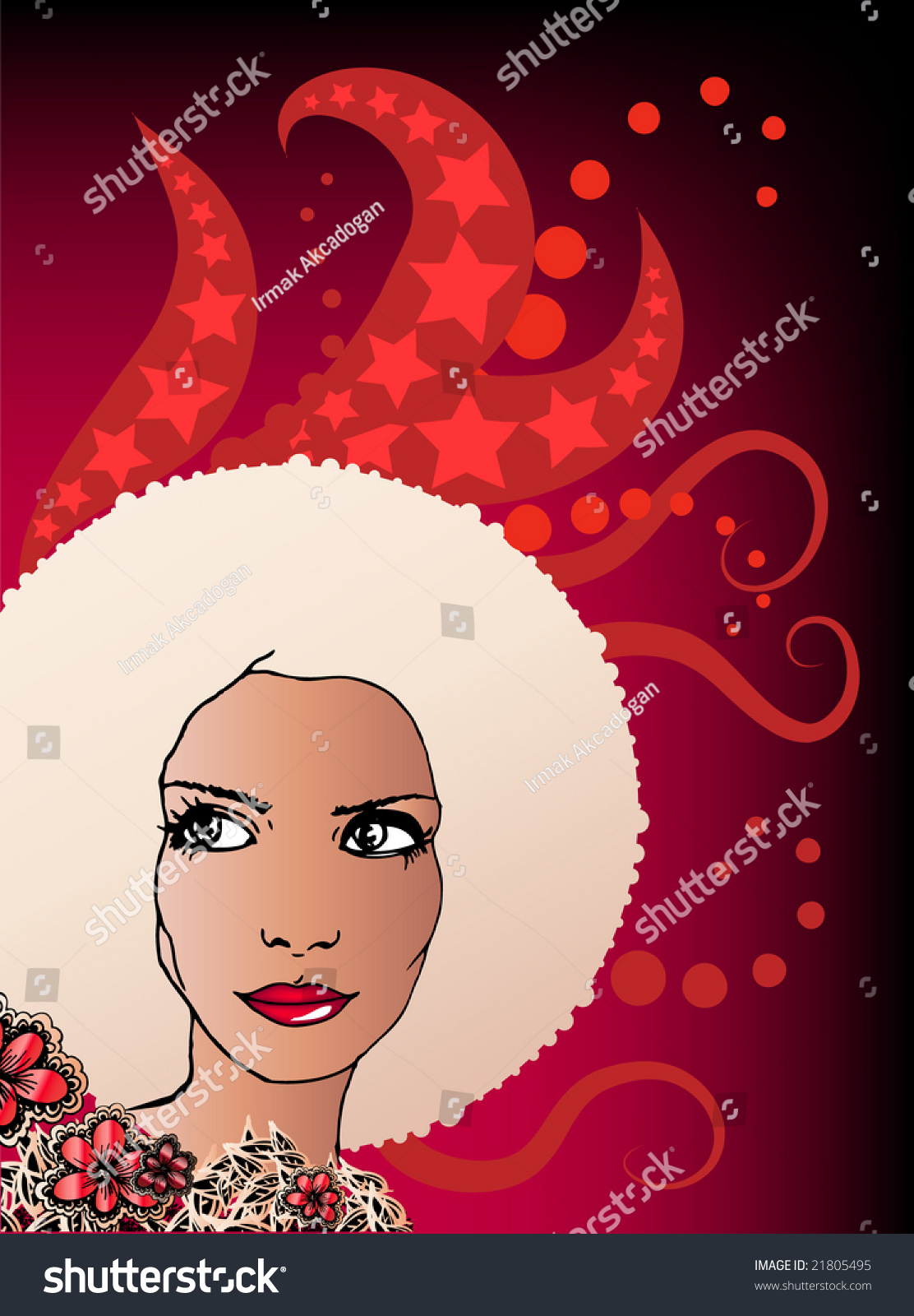 Afro Girl Stock Vector Royalty Free 21805495 Shutterstock 1681