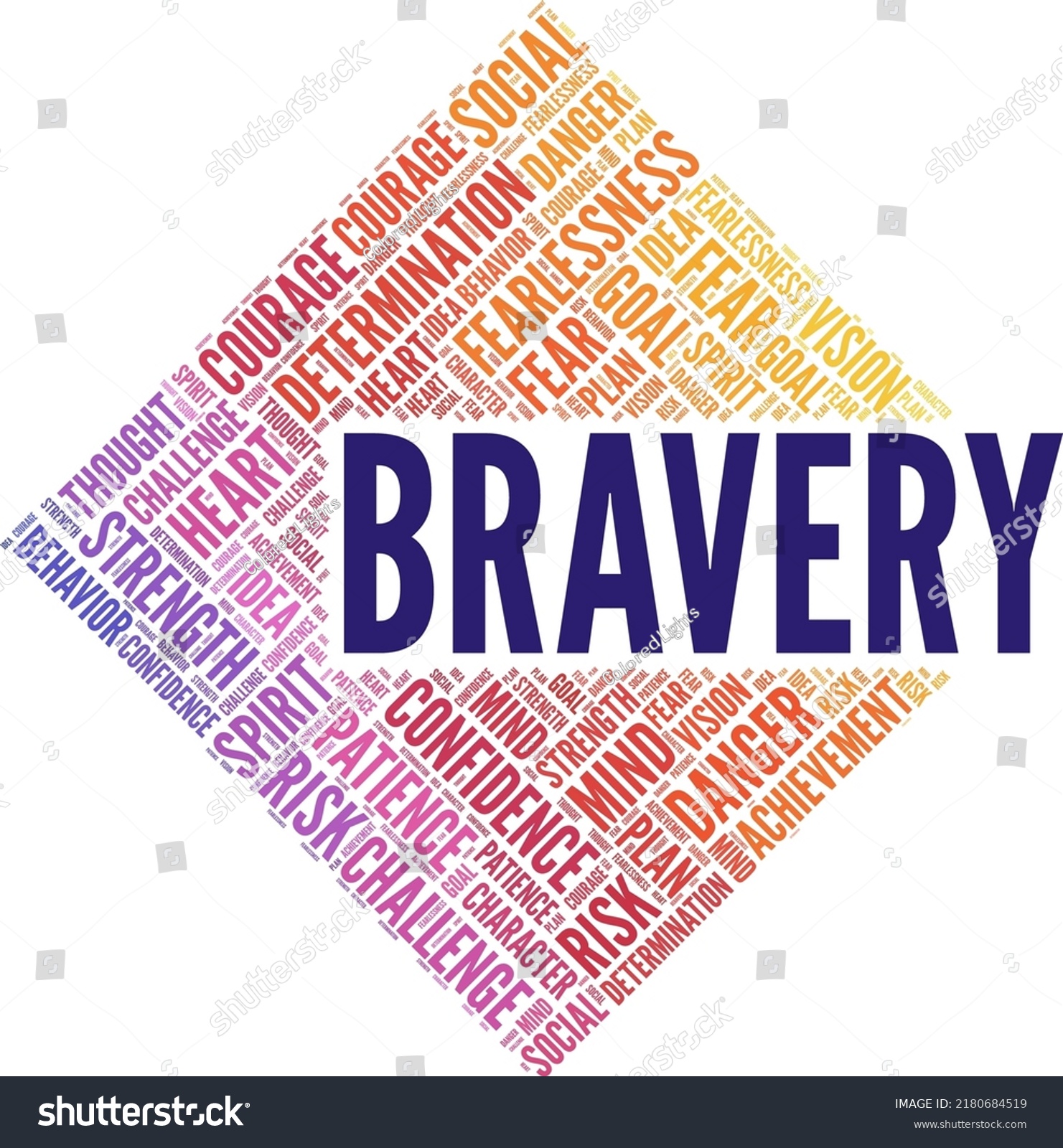 bravery-word-cloud-conceptual-design-isolated-stock-vector-royalty