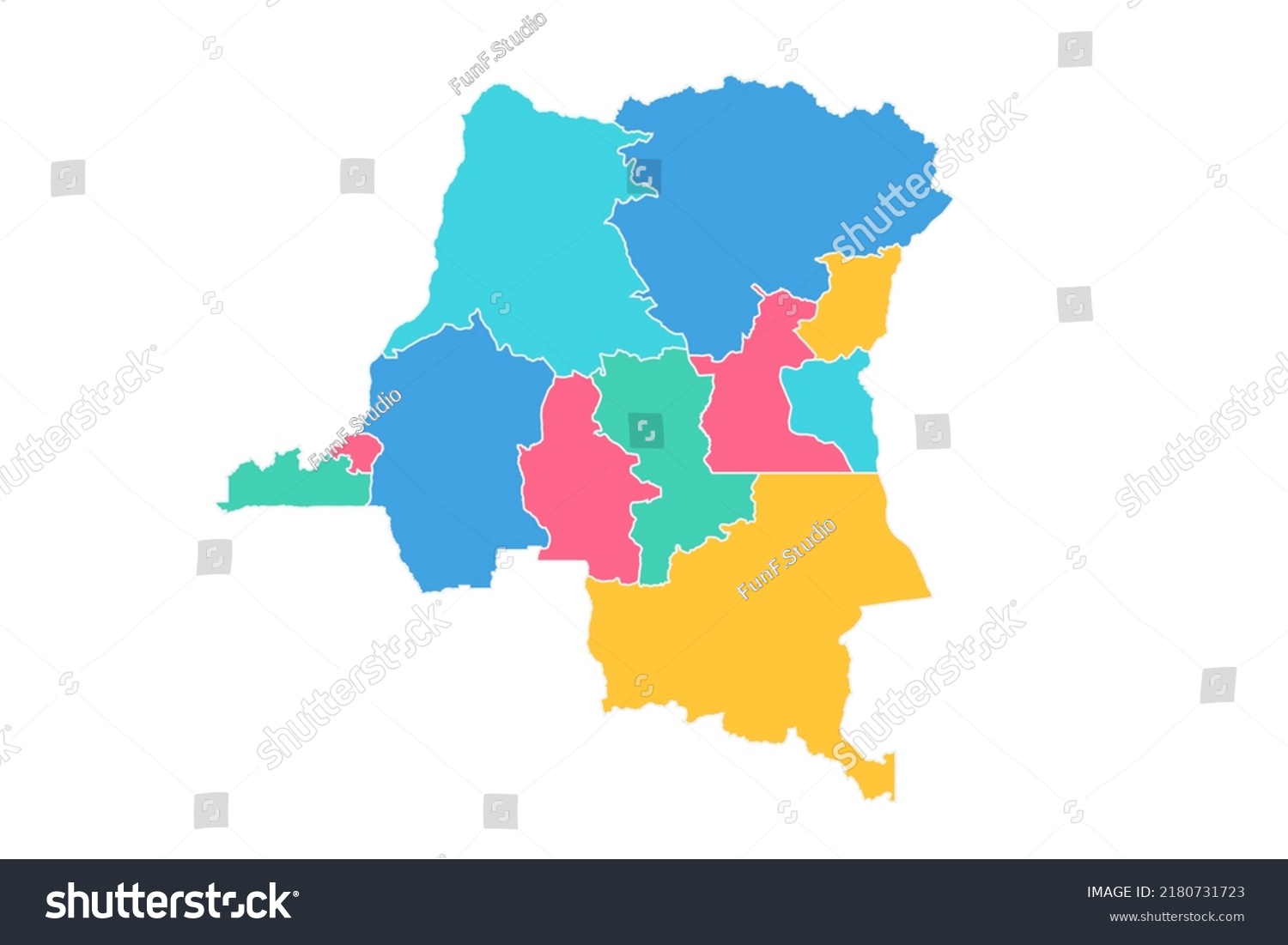 Dr Congo Map World Map International Stock Vector (Royalty Free ...