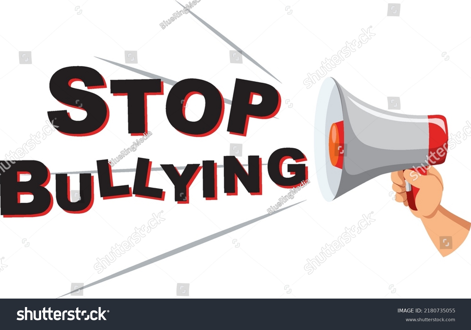 Stop Bullying Concept Vector Illustration Stock Vector (Royalty Free ...