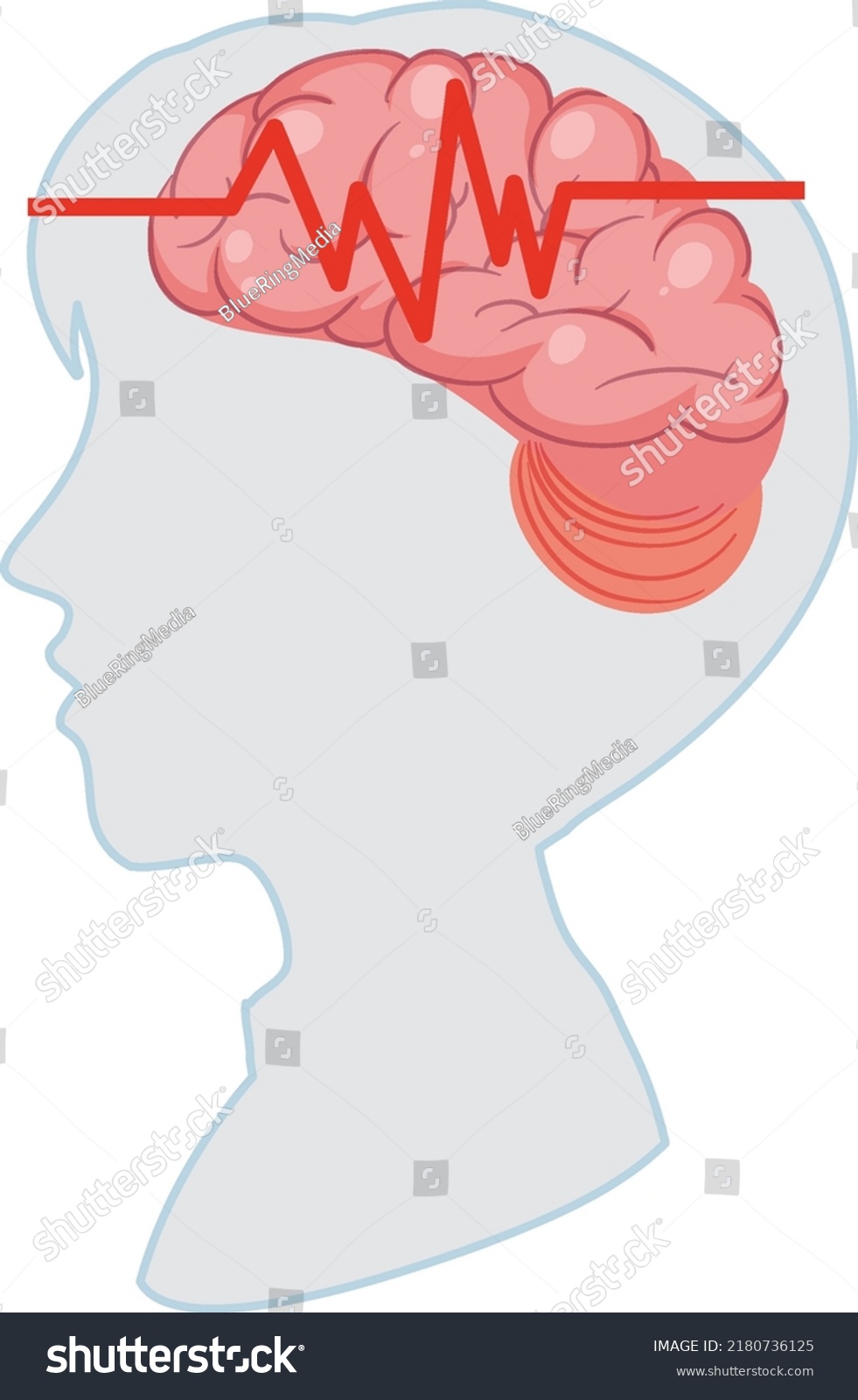 Human Brain Isolated Vector Illustration Stock Vector Royalty Free Shutterstock