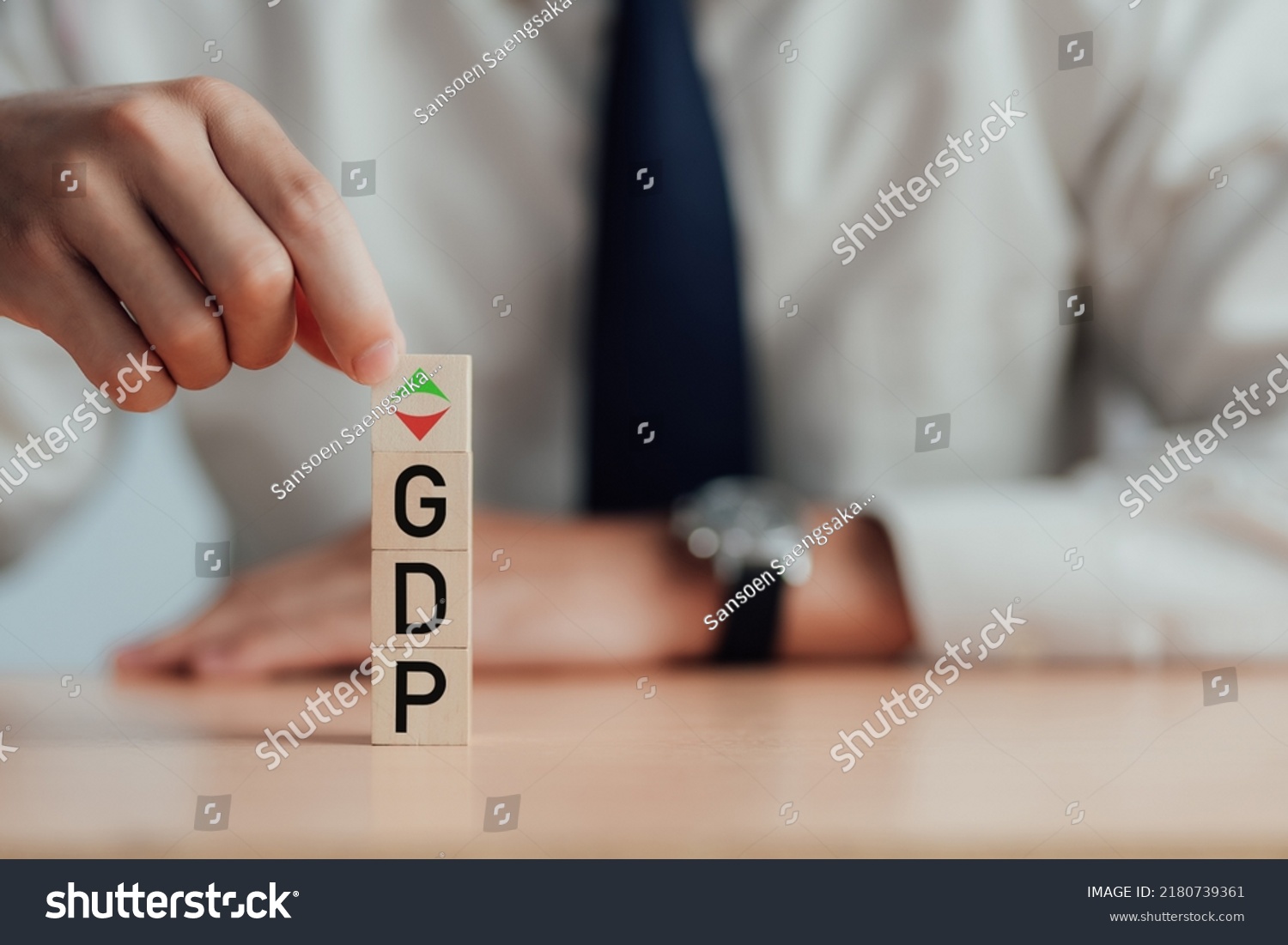 Gdp Symbol Gross Domestic Product Businessman Stock Photo Shutterstock