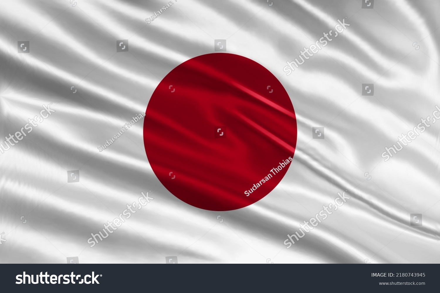 Japan Flag Design Waving Japanese Flag Stock Vector (Royalty Free ...