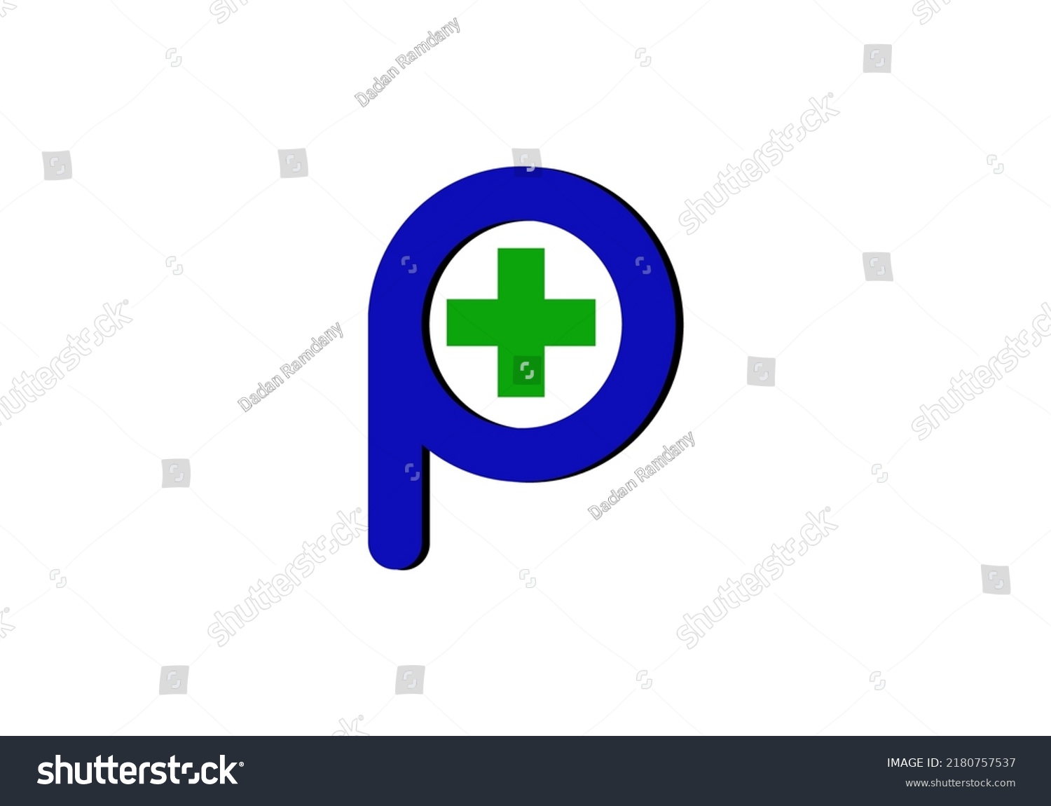 letter-p-medical-logo-simple-design-stock-vector-royalty-free