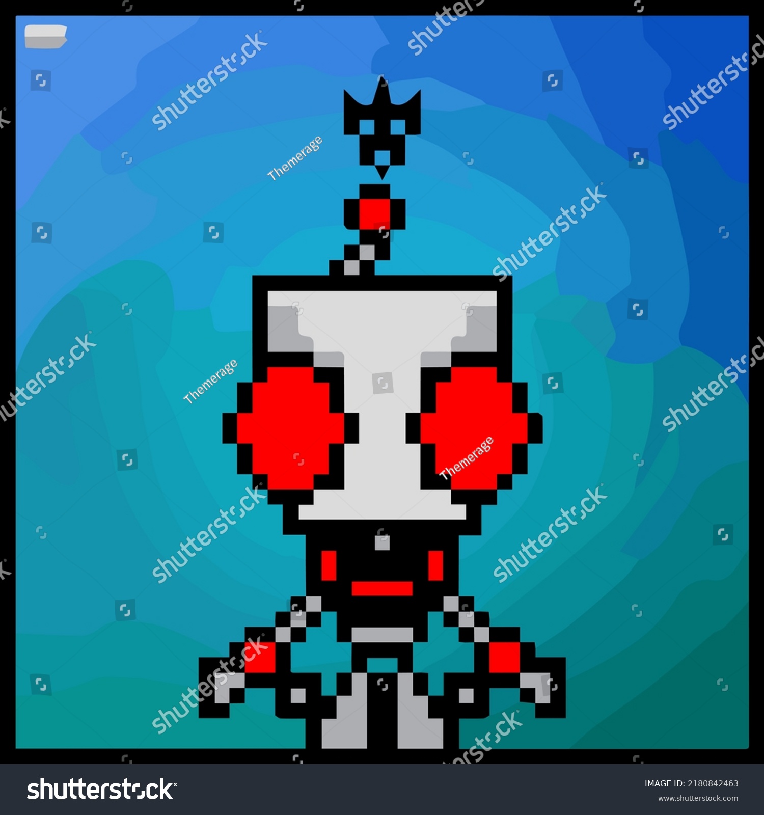 Cartoon Character Pixel Vector Art Using Stock Vector Royalty Free Cartoon Character Pixel Vector Art Using Stock Vector Royalty Free