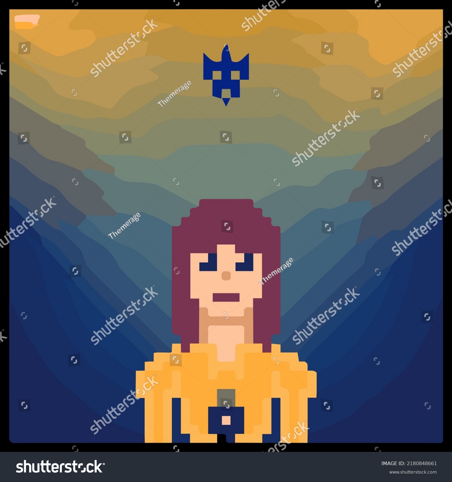 Cartoon Character Pixel Vector Art Using Stock Vector Royalty Free Cartoon Character Pixel Vector Art Using Stock Vector Royalty Free
