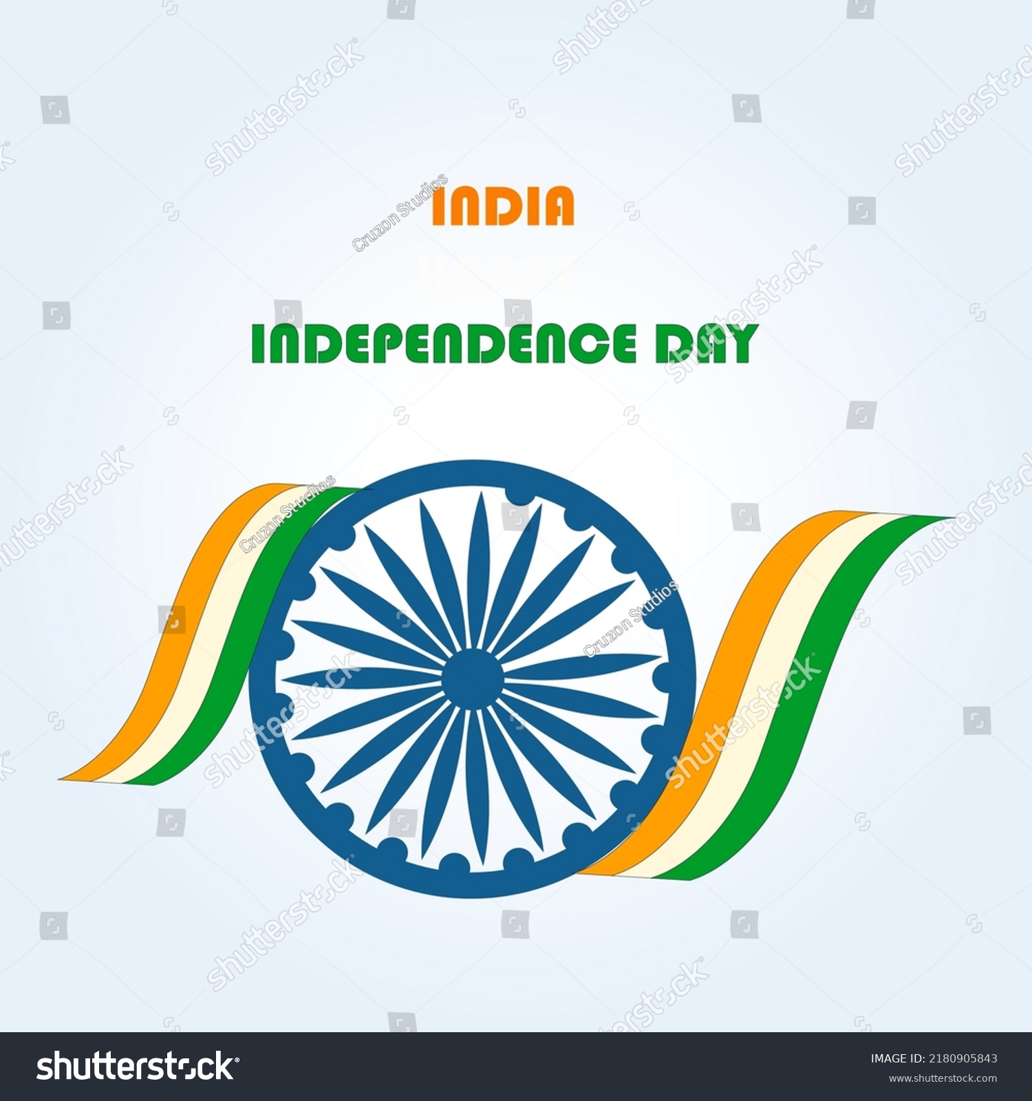 Happy Independence Day India Vector Illustration Stock Vector (Royalty ...