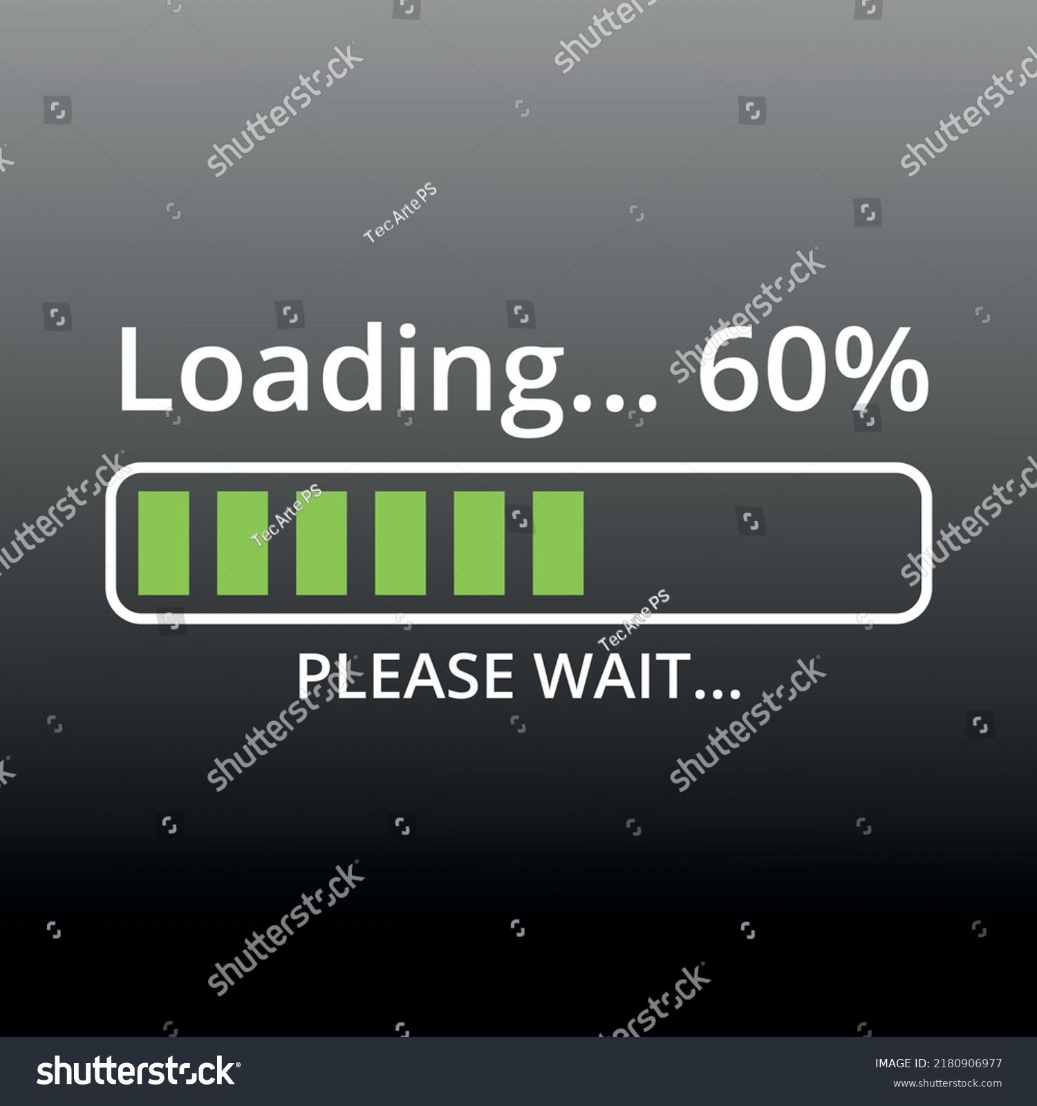 Vector Loading Progress Bar Loading Icon Stock Vector (Royalty Free ...