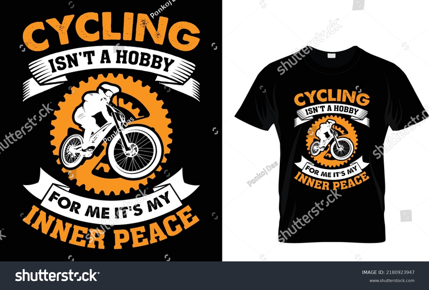 Best Cycling Tshirt Design Template Stock Vector Royalty Free