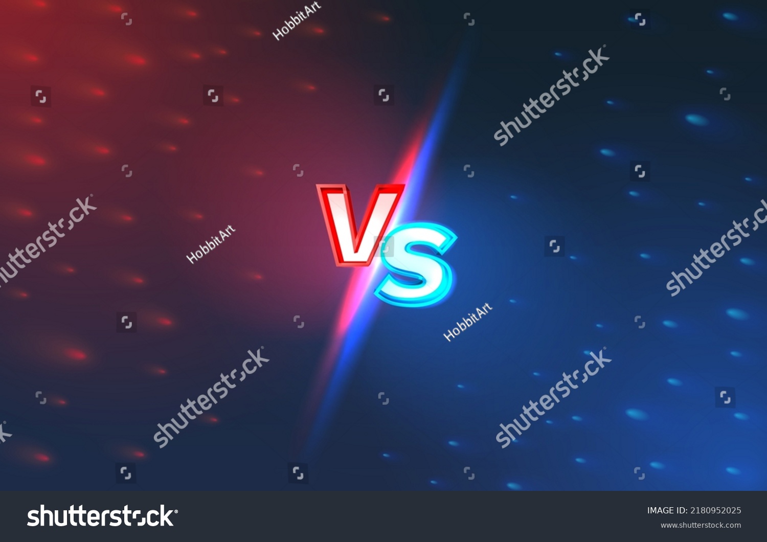 Versus Game Cover Banner Sport Vs Stock Vector Royalty Free