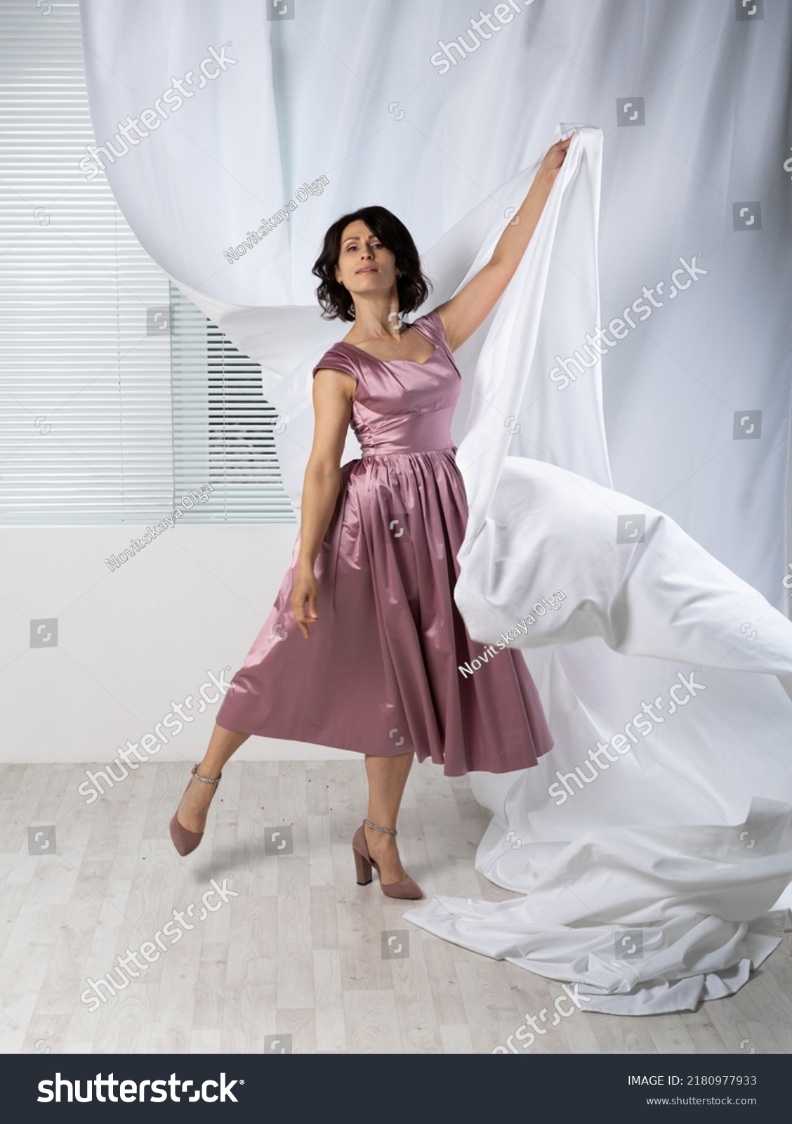 Portrait Graceful Girl Pink Dress Studio Stock Photo 2180977933 Shutterstock Portrait Graceful Girl Pink Dress Studio Stock Photo 2180977933 Shutterstock