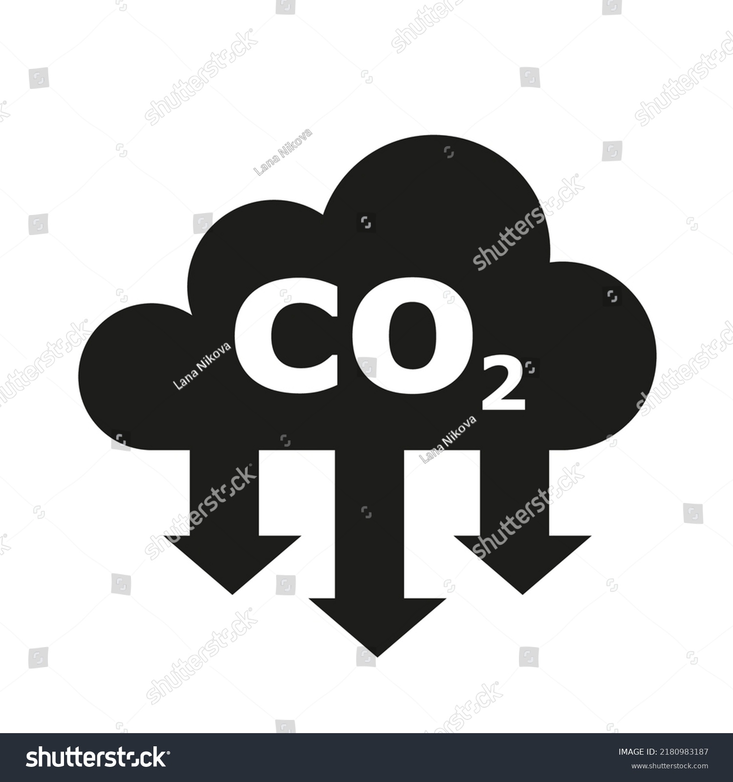 Co2 Warning Traffic Sign Frame Vector Stock Vector (Royalty Free ...