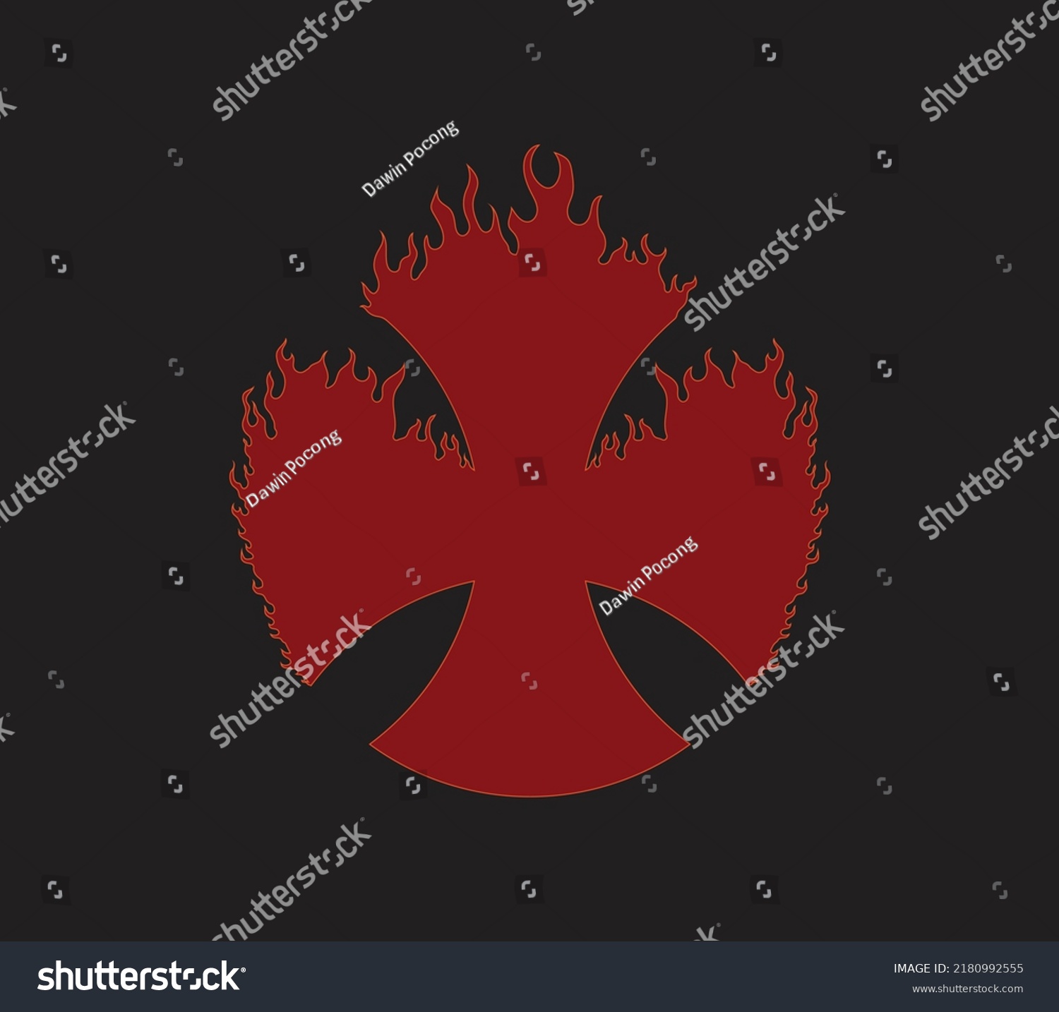 Independent Logo Vector Fire Texture Stock Vector (Royalty Free ...