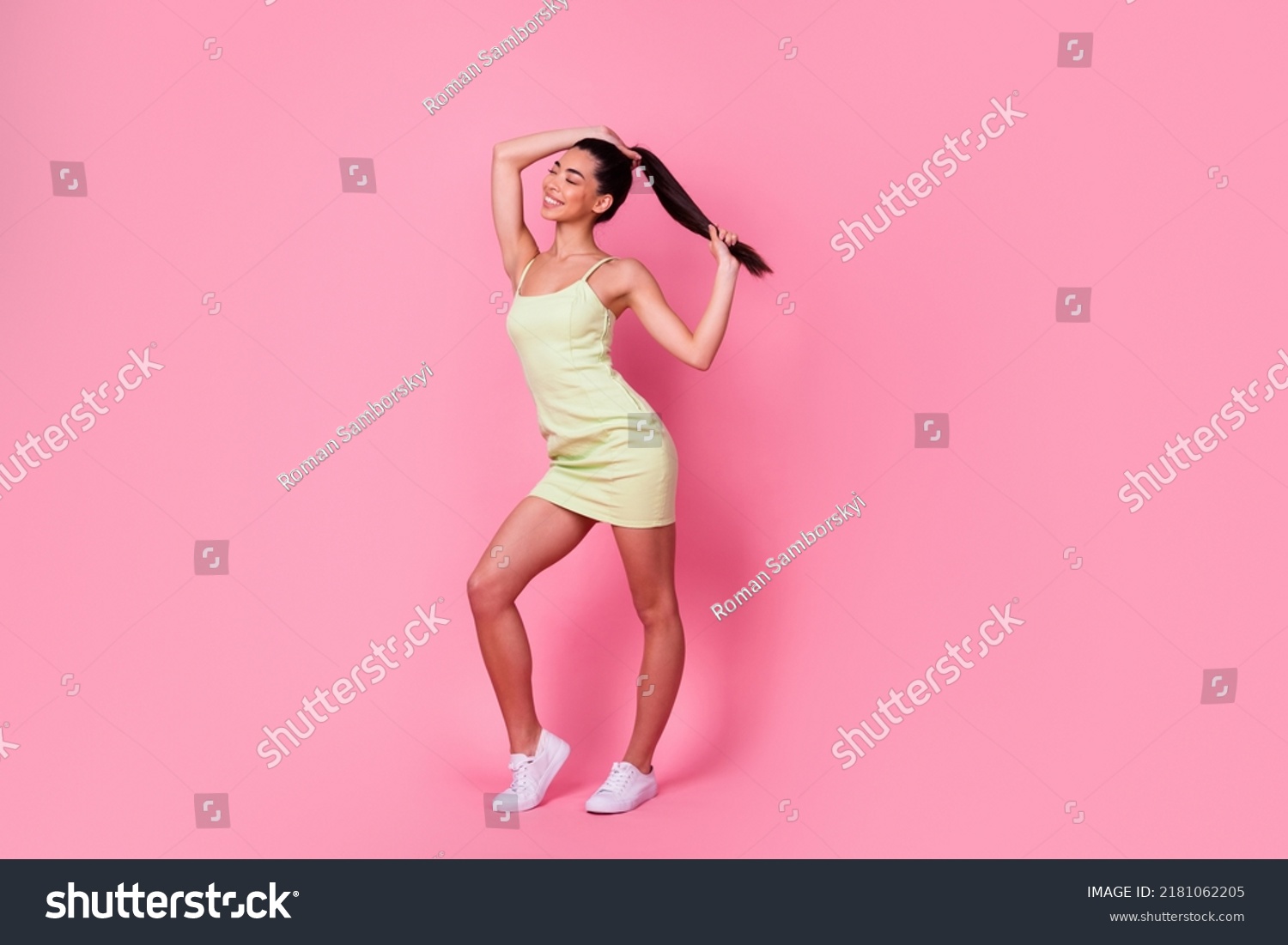 Full Body Photo Young Skinny Gorgeous Stock Photo 2181062205 | Shutterstock