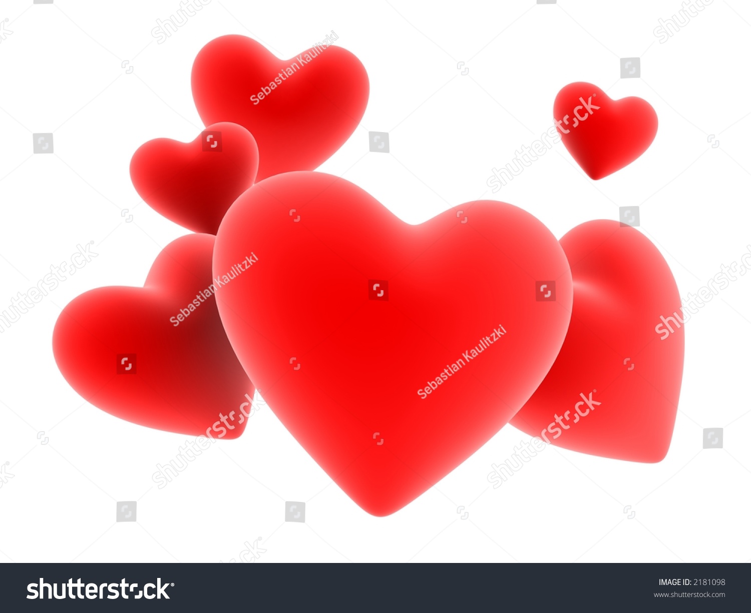 3d Hearts Stock Photo 2181098 | Shutterstock