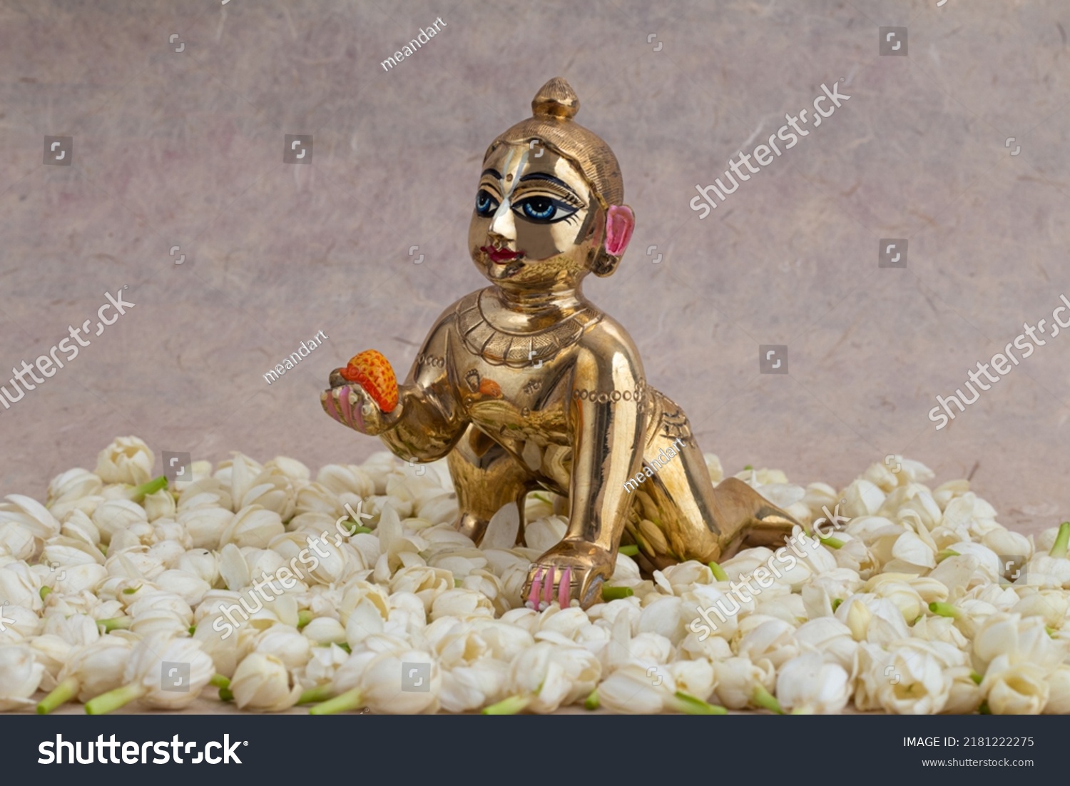 Bal Krishna Laddu Gopal Brass Statue Stock Photo 2181222275 | Shutterstock