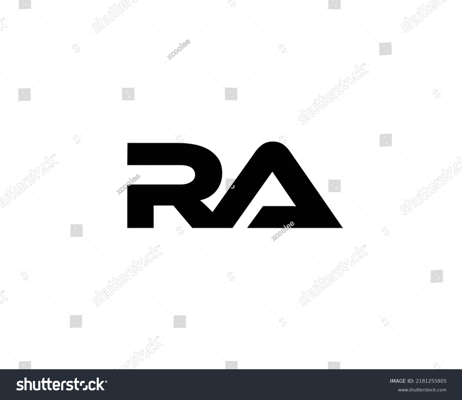 Ra Logo Design Vector Template Stock Vector (Royalty Free) 2181255805 ...