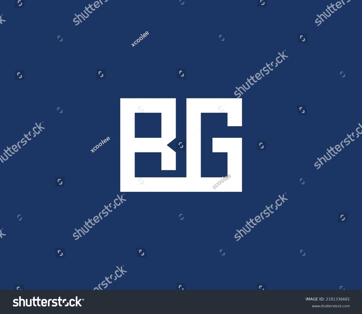 Rg Logo Design Vector Template Stock Vector (Royalty Free) 2181336681 ...