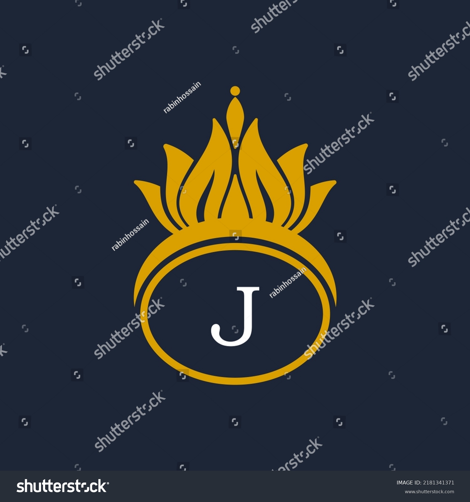 Letter J Crown Logo Crown Logo Stock Vector (Royalty Free) 2181341371 ...