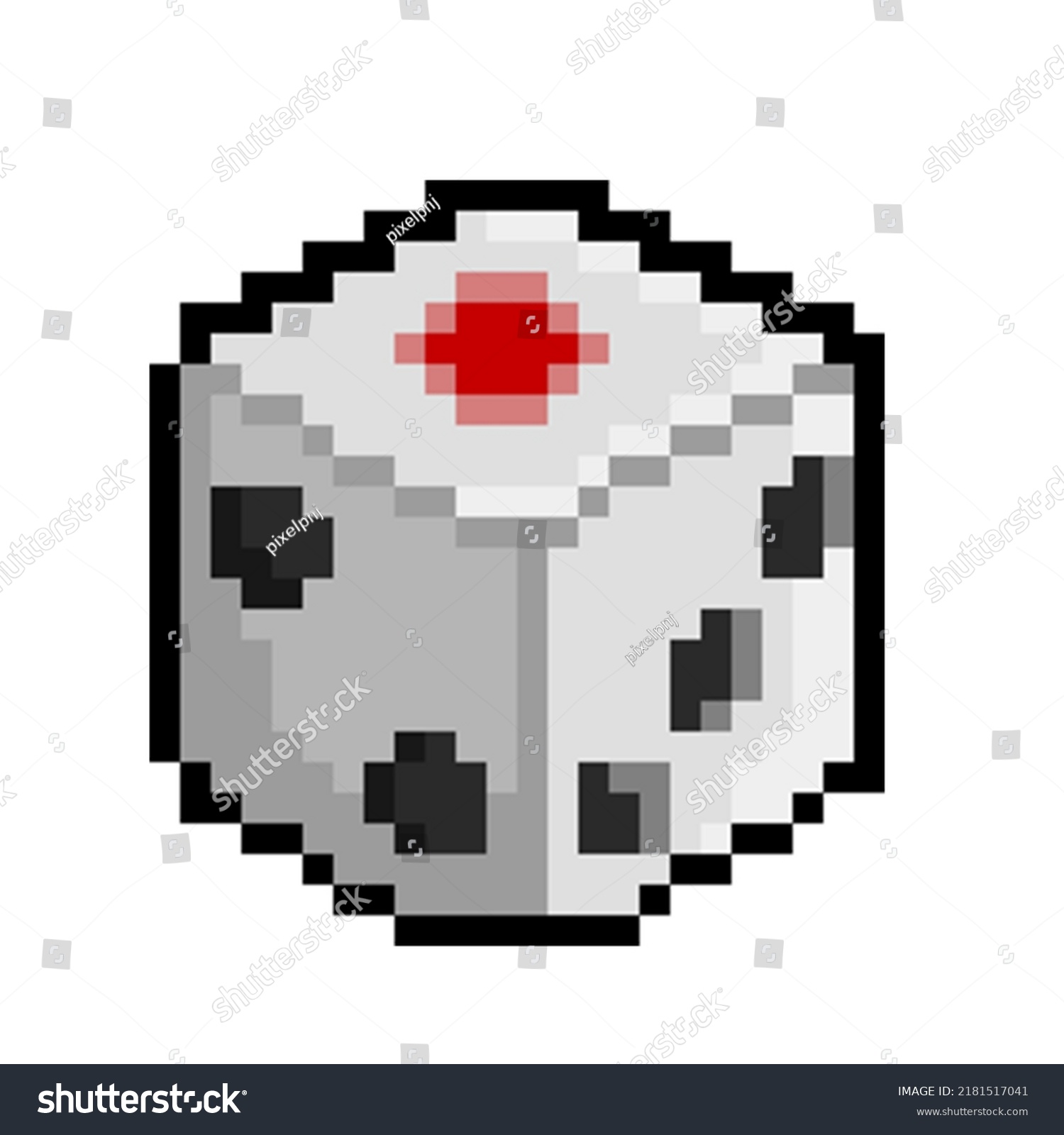 Dice Pixel Art 32 Bit Stock Vector (Royalty Free) 2181517041 Shutterstock
