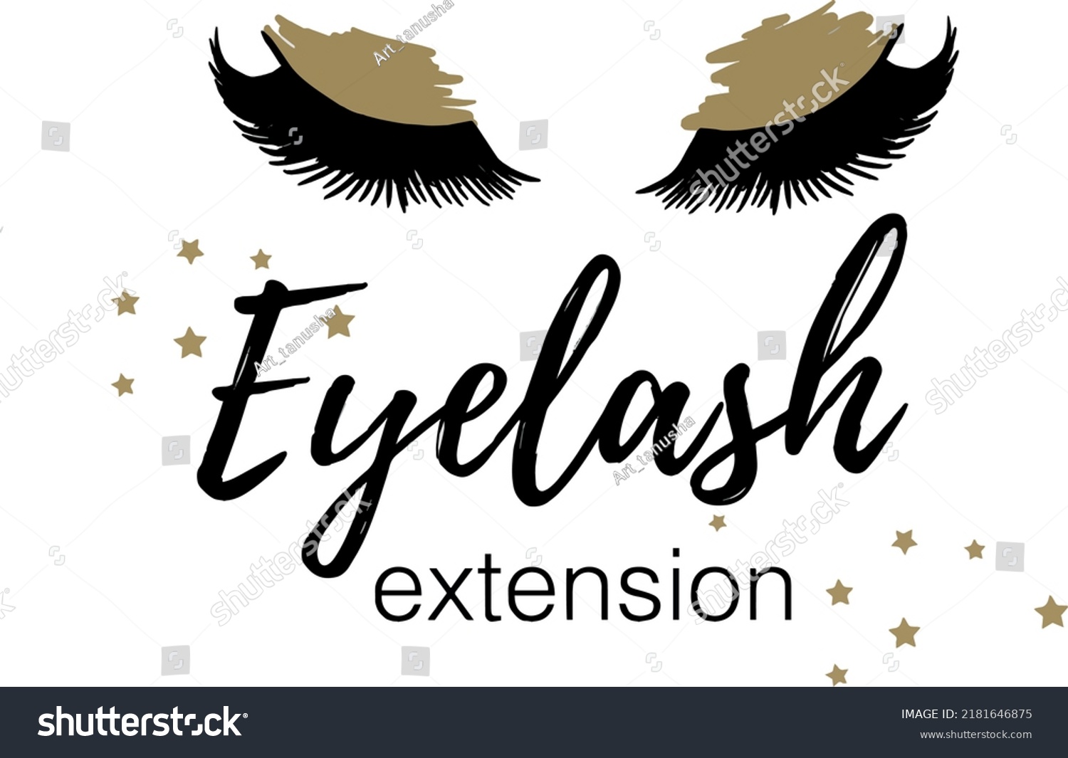 Vector Illustration Eyes Long Eyelashes Beauty Stock Vector Royalty Free 2181646875 Shutterstock