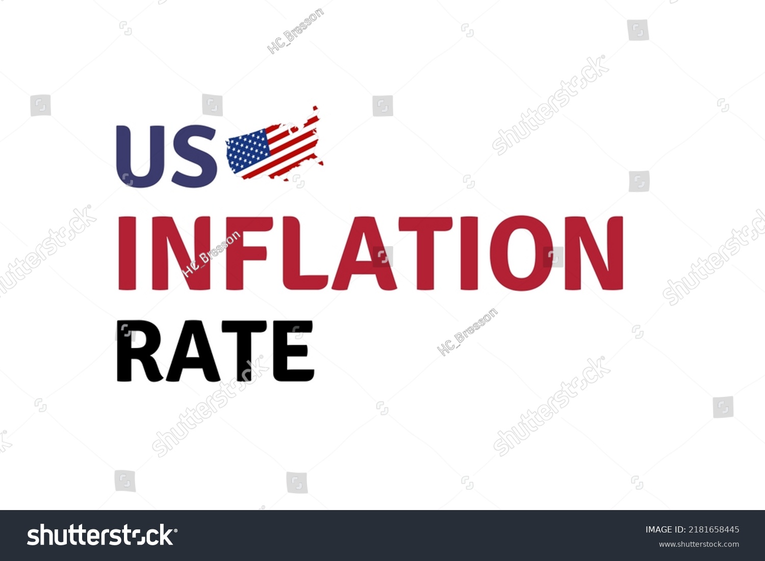 Us Inflation Rate Us Inflation Rate Stock Illustration 2181658445