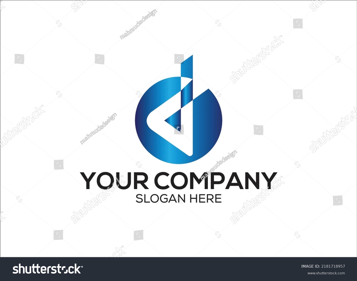 Letter D Creative Logo Design Icon Stock Vector (Royalty Free ...