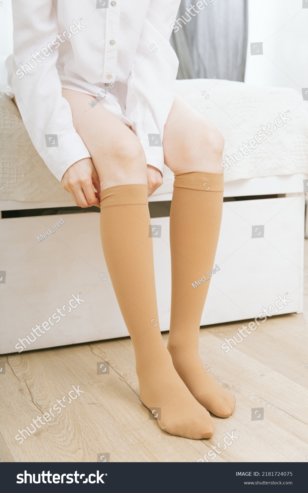 girl power knee high socks