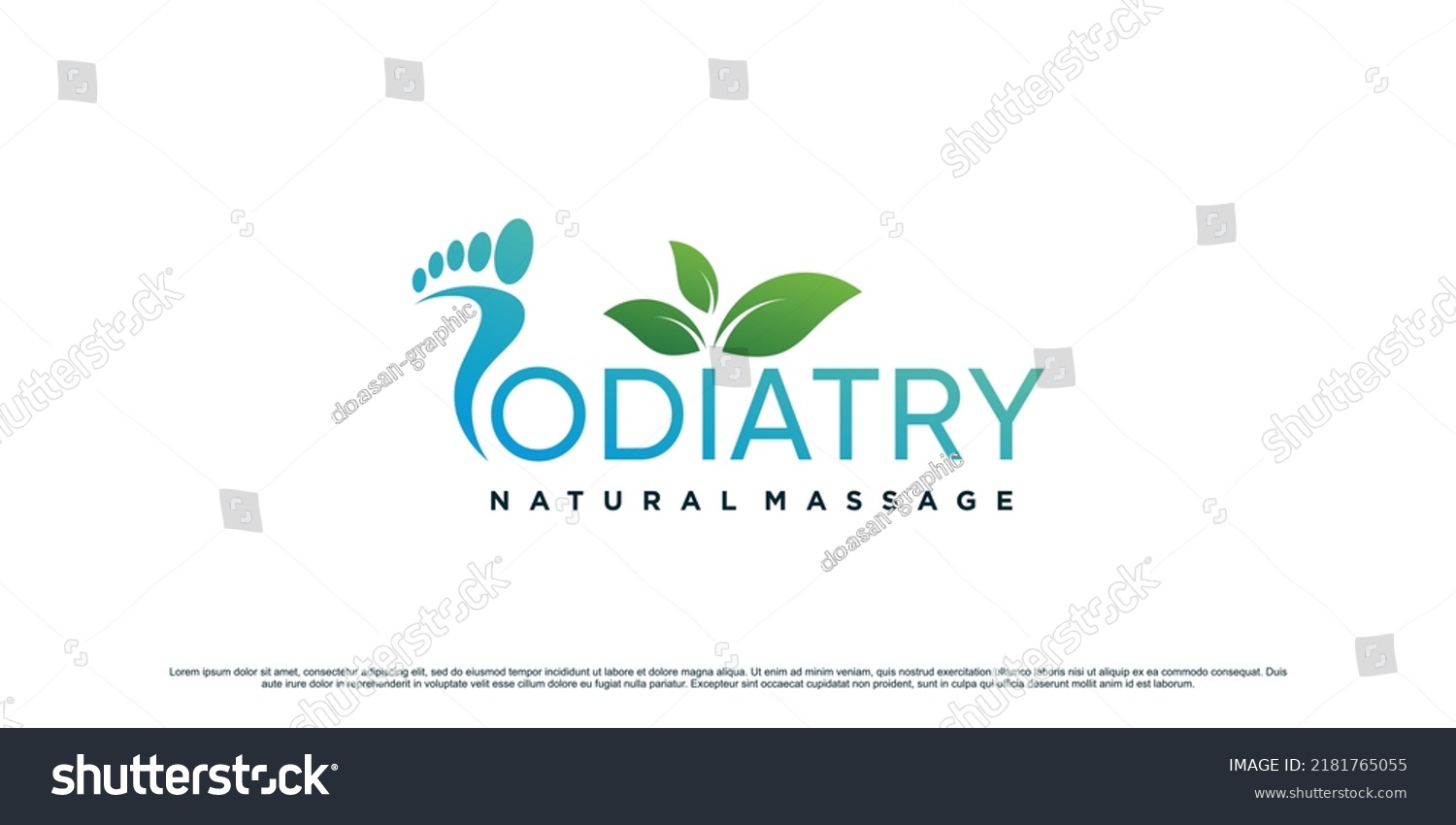 Podiatry Logo Design Template Unique Concept Stock Vector (Royalty Free ...