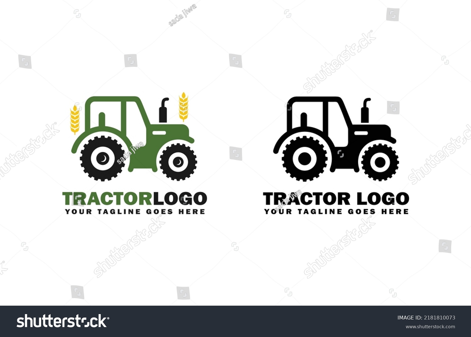 Farm Logo Tractor Logo Design Vector Stock Vector (Royalty Free ...