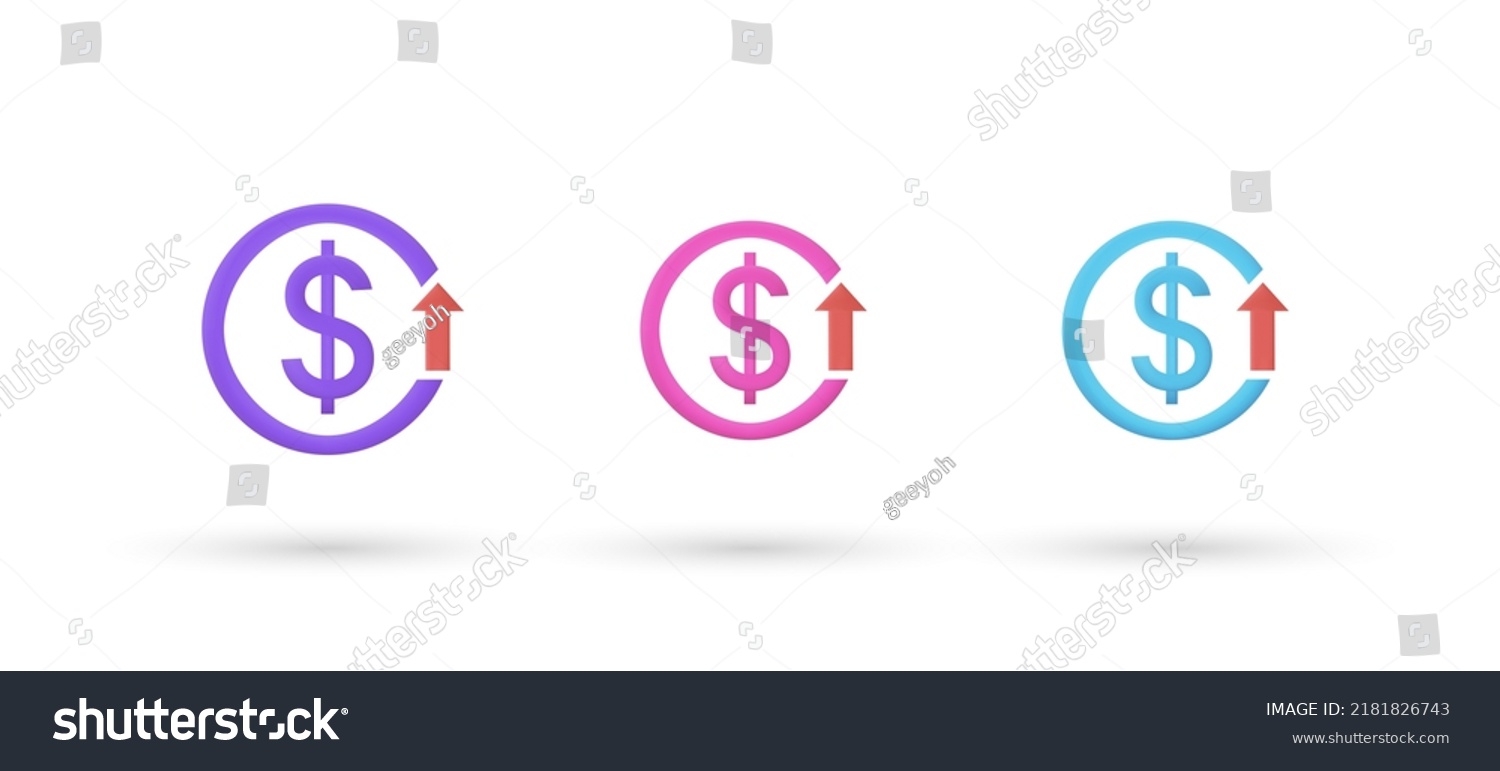 3d Editable Illustration High Price Icon Stock Vector (Royalty Free ...