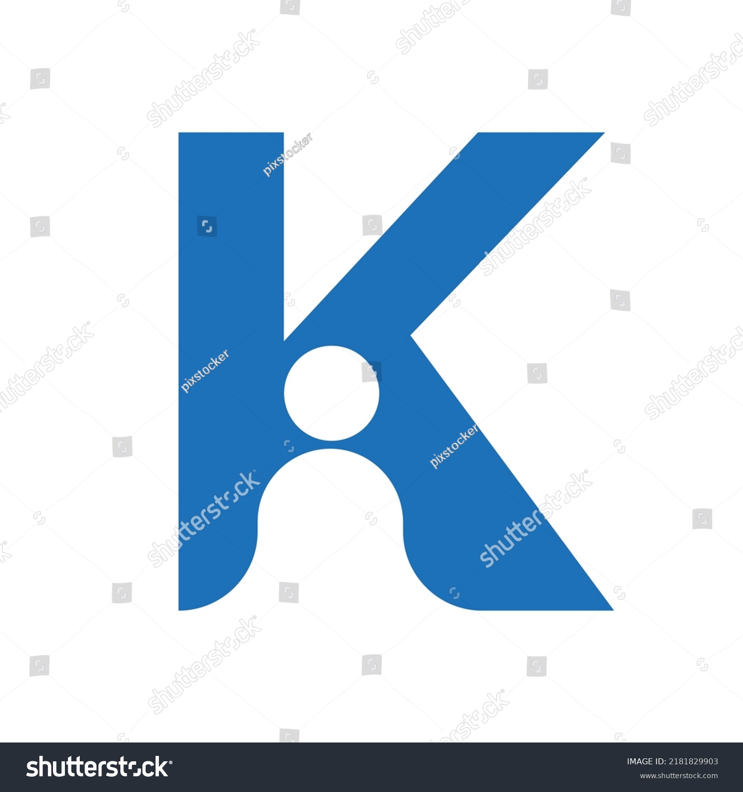 Letter K People Logo Design Vector Stock Vector (Royalty Free ...