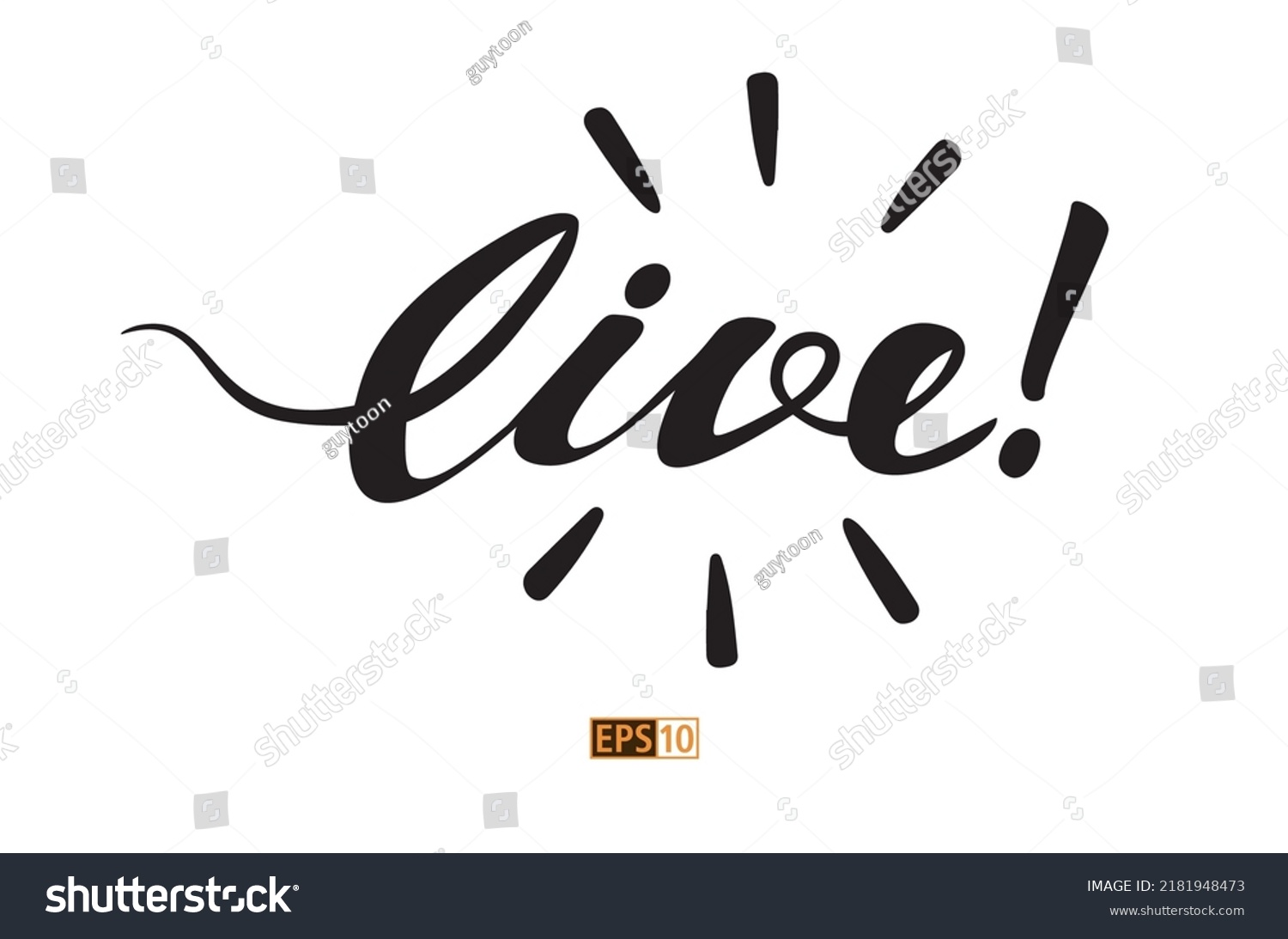 word-live-hand-drawn-script-which-stock-vector-royalty-free